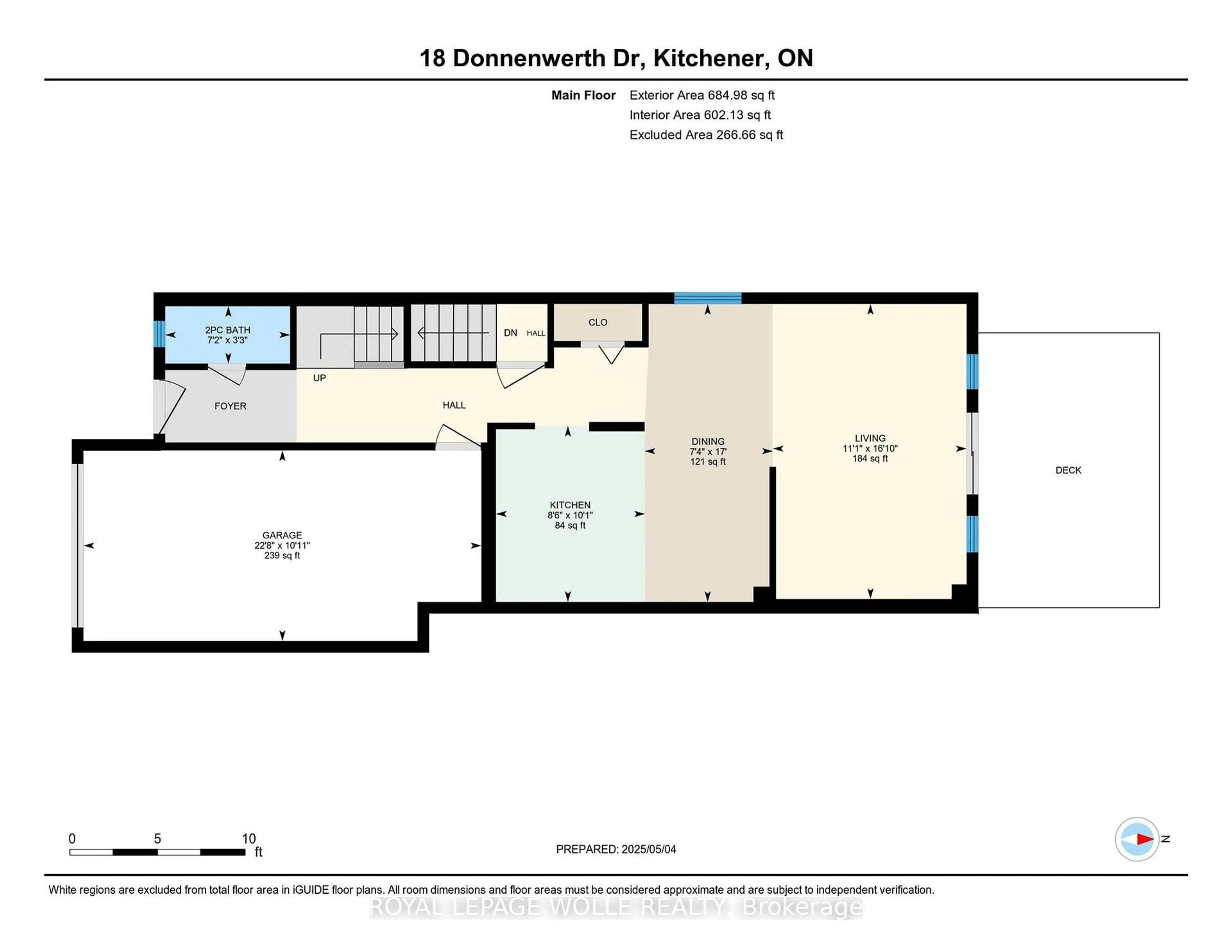 Floor plan for 18 Donnenwerth Dr, Kitchener Ontario N2E 3X2