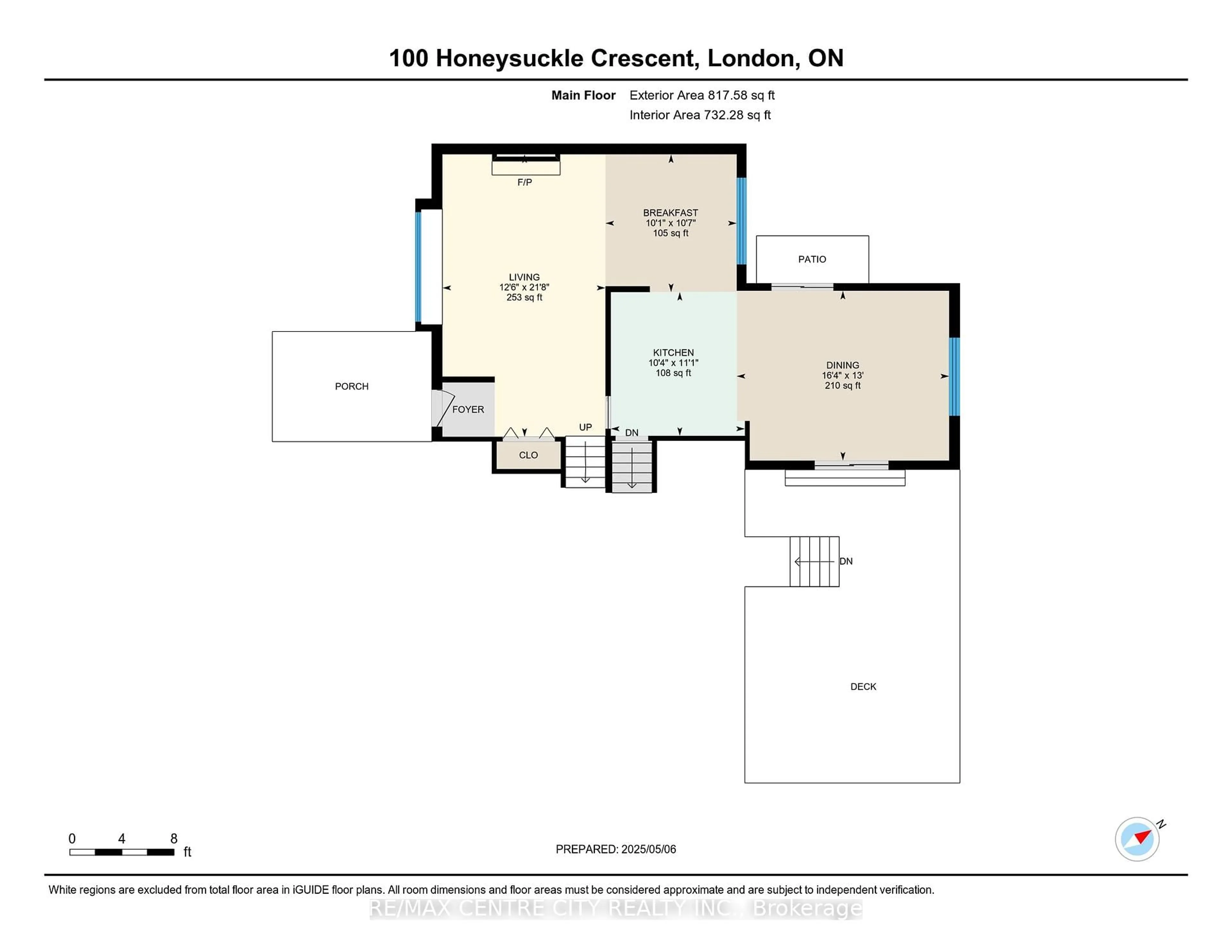Floor plan for 100 HONEYSUCKLE Cres, London East Ontario N5Y 4P4