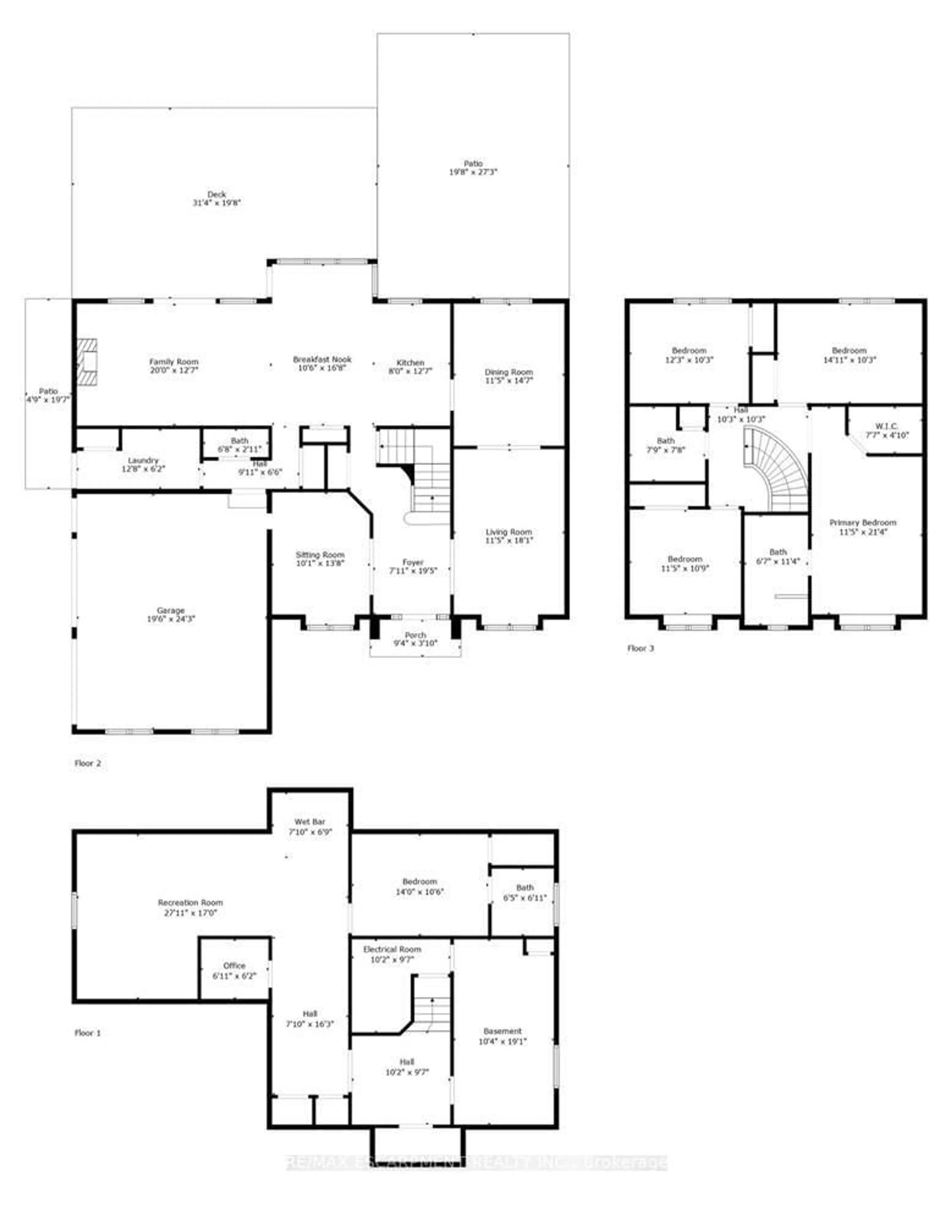 Floor plan for 27 Gladiola Dr, Hamilton Ontario L0R 1H0