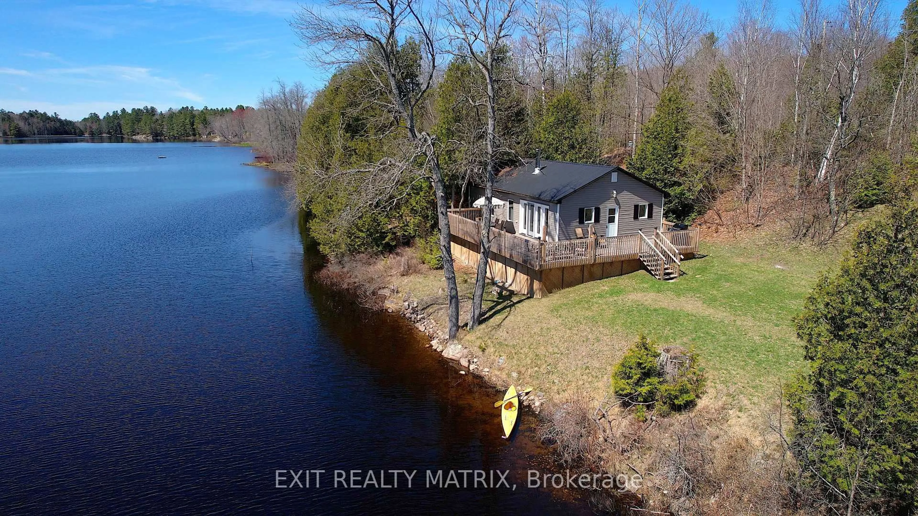 A pic from outside/outdoor area/front of a property/back of a property/a pic from drone, water/lake/river/ocean view for 1683 North Rd, Mountain Grove Ontario K0H 2E0