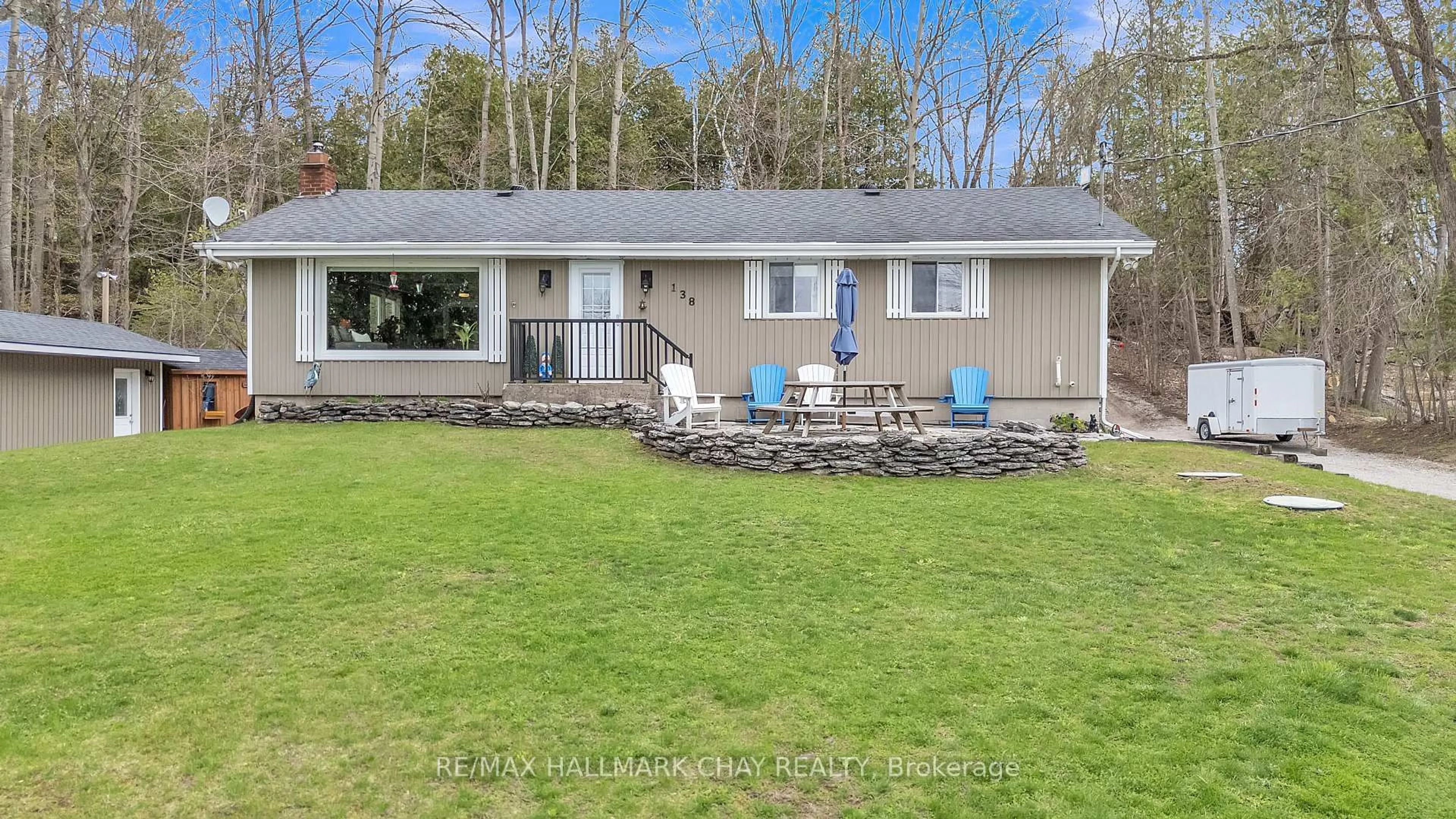 A pic from outside/outdoor area/front of a property/back of a property/a pic from drone, water/lake/river/ocean view for 138 Lake Dalrymple Rd, Kawartha Lakes Ontario L0K 1W0