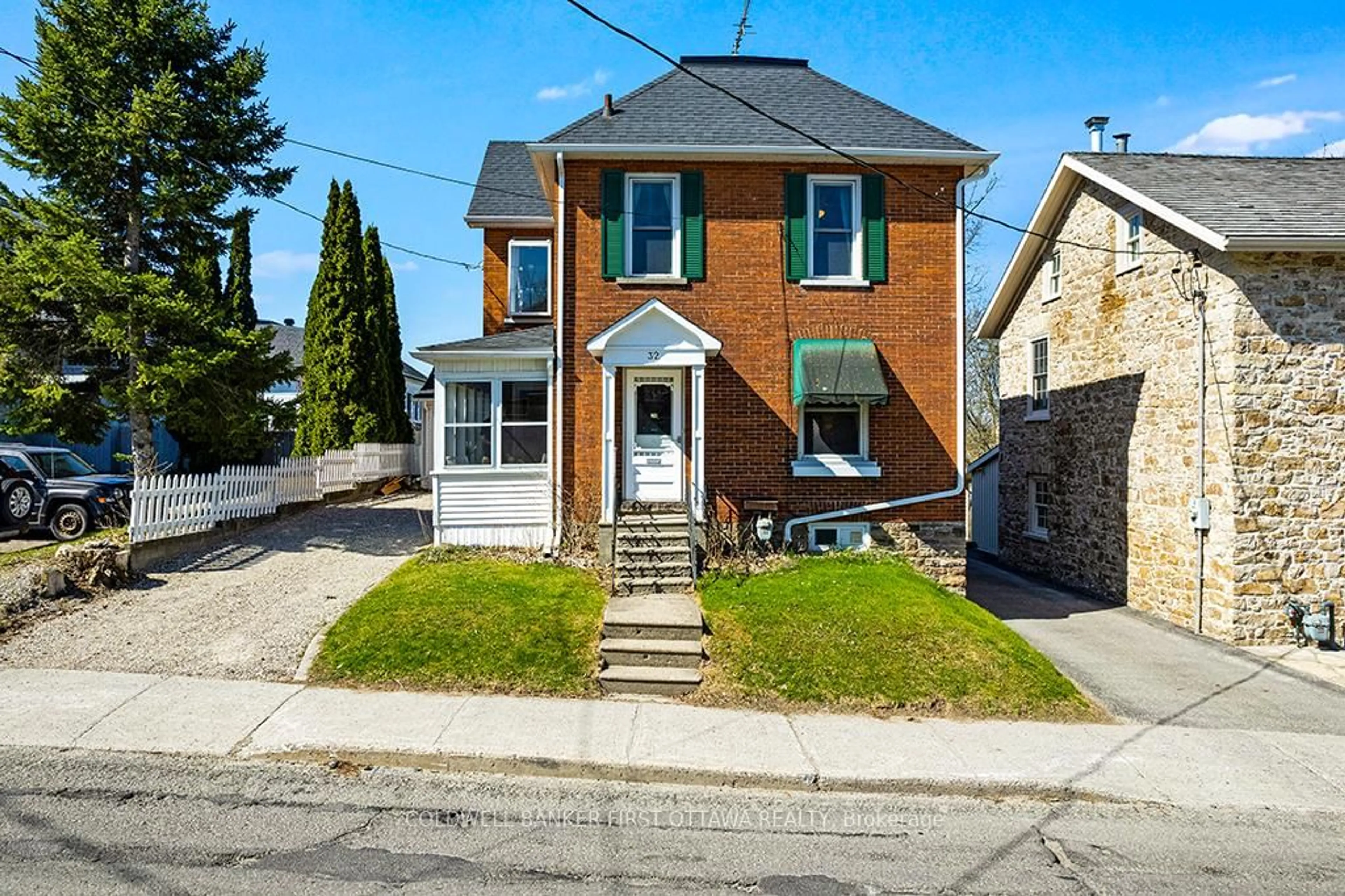 Home with brick exterior material, street for 32 Drummond St, Perth Ontario K7H 1E9