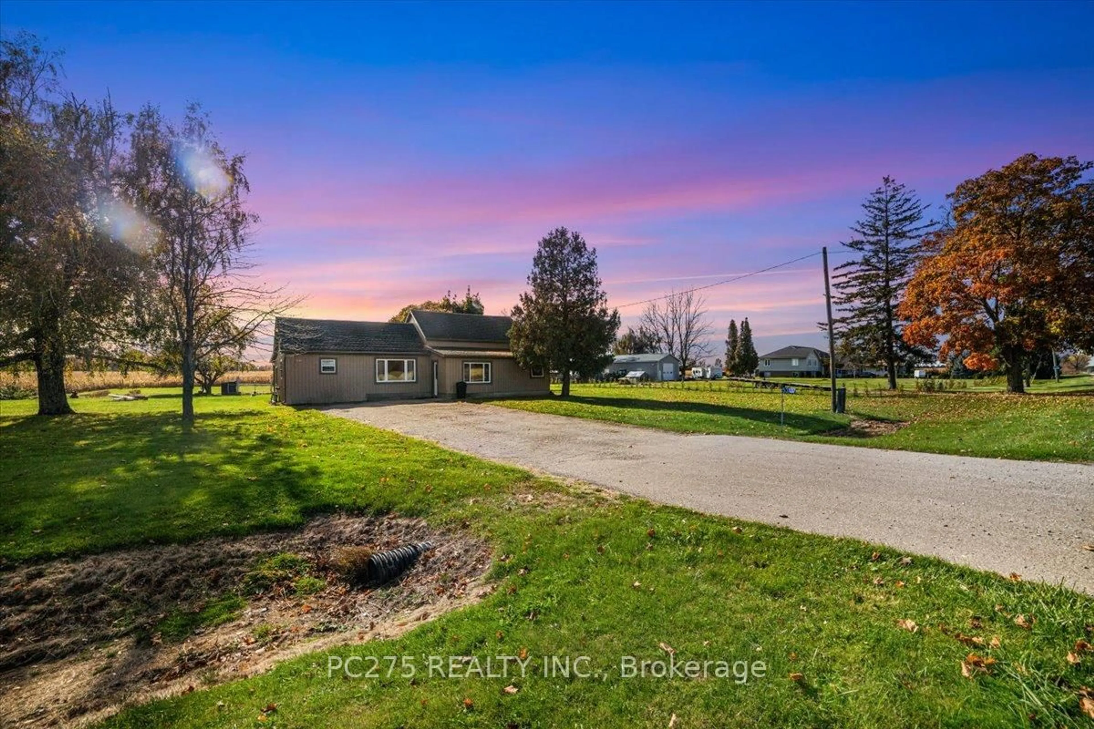 A pic from outside/outdoor area/front of a property/back of a property/a pic from drone, water/lake/river/ocean view for 53137 Calton Line, Malahide Ontario N5H 2R5