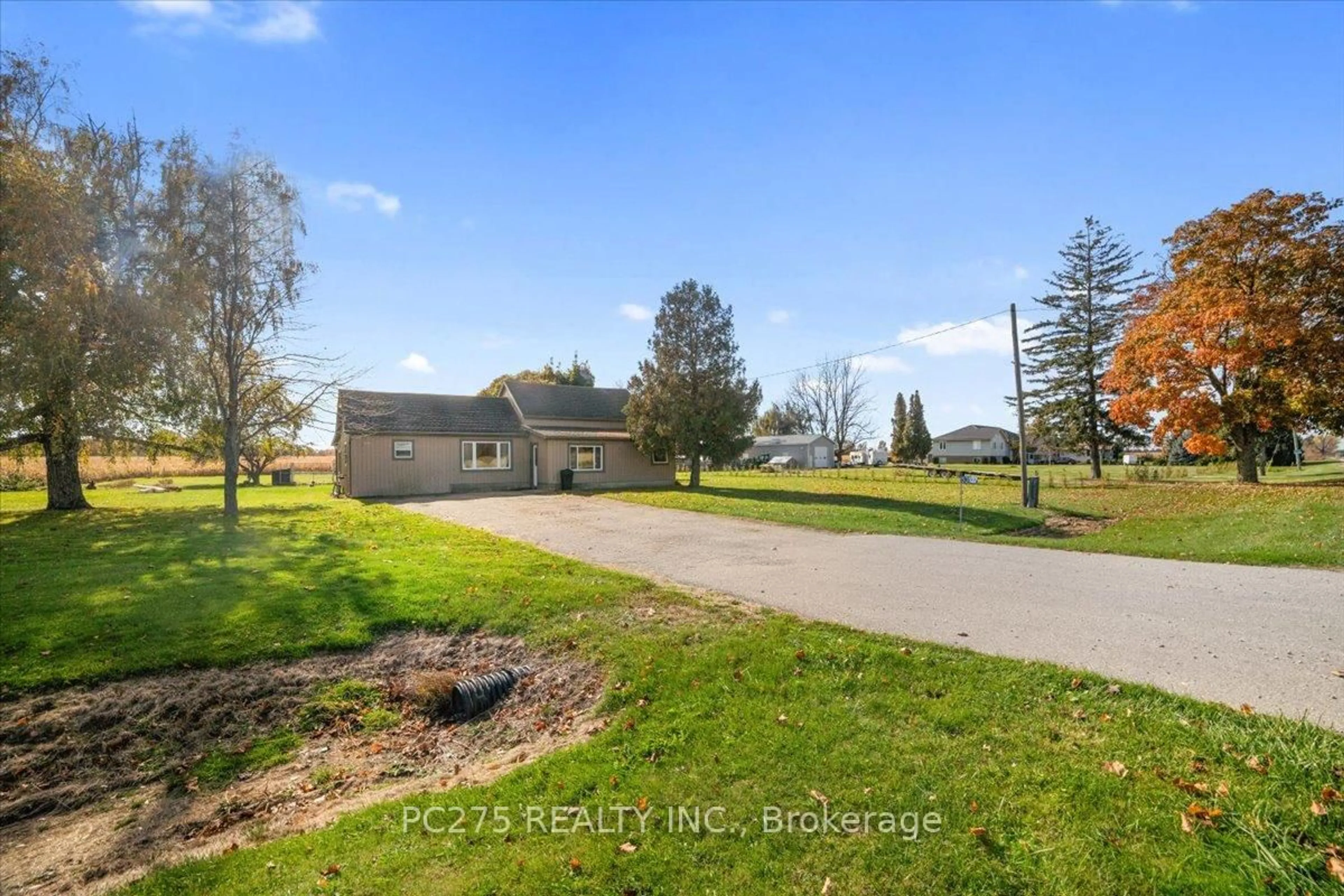 A pic from outside/outdoor area/front of a property/back of a property/a pic from drone, water/lake/river/ocean view for 53137 Calton Line, Malahide Ontario N5H 2R5