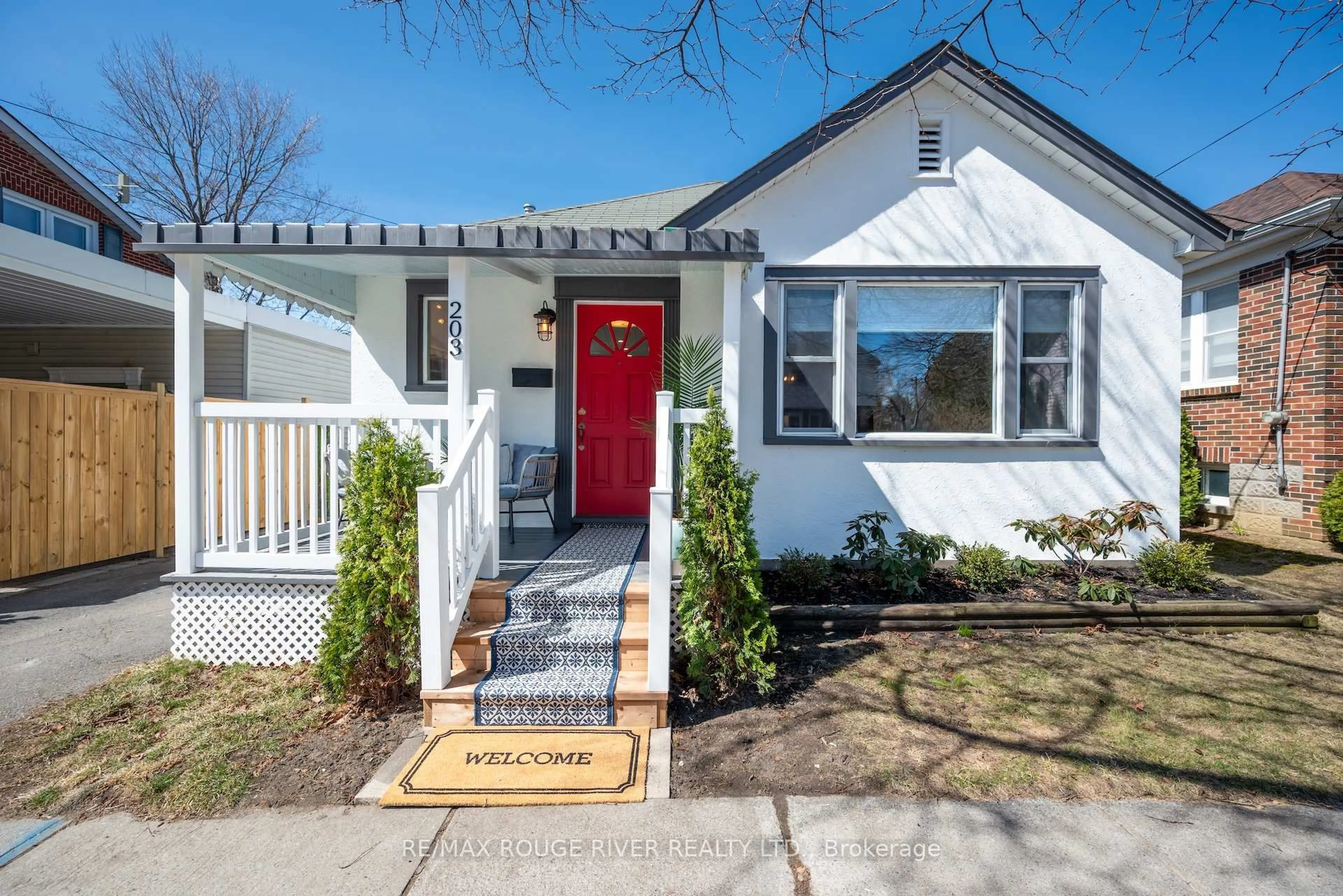 Home with vinyl exterior material, street for 203 Bagot St, Cobourg Ontario K9A 3G5