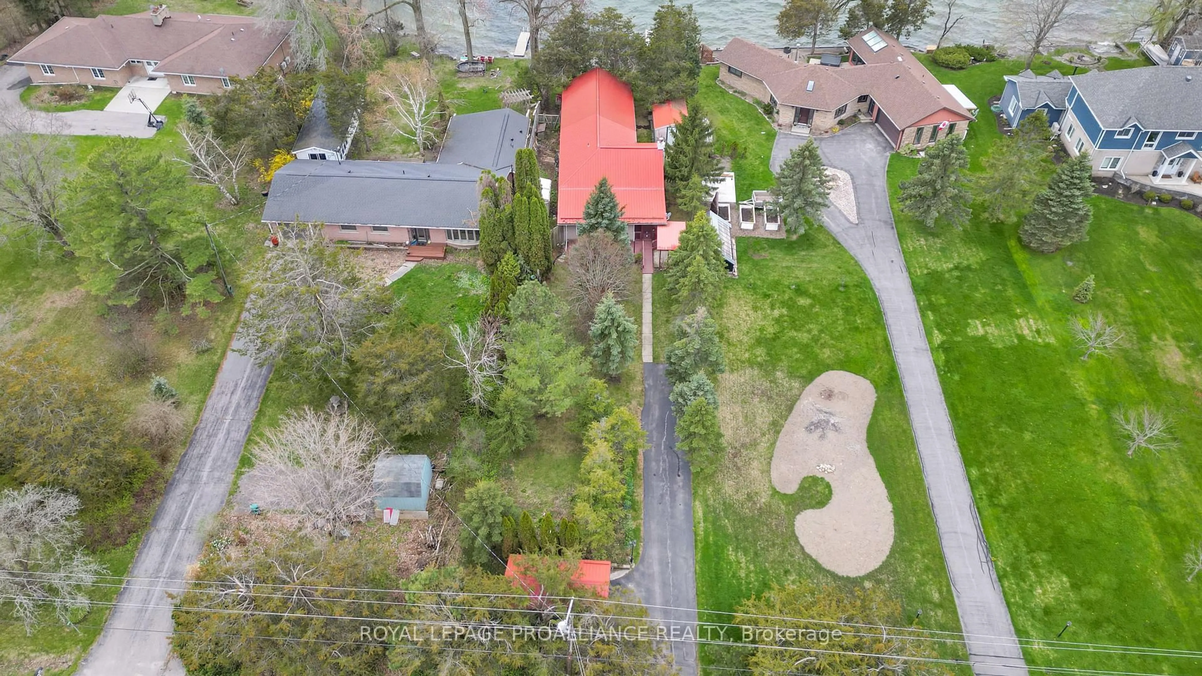 A pic from outside/outdoor area/front of a property/back of a property/a pic from drone, street for 340 County Road 7 N/A, Prince Edward County Ontario K0K 2T0