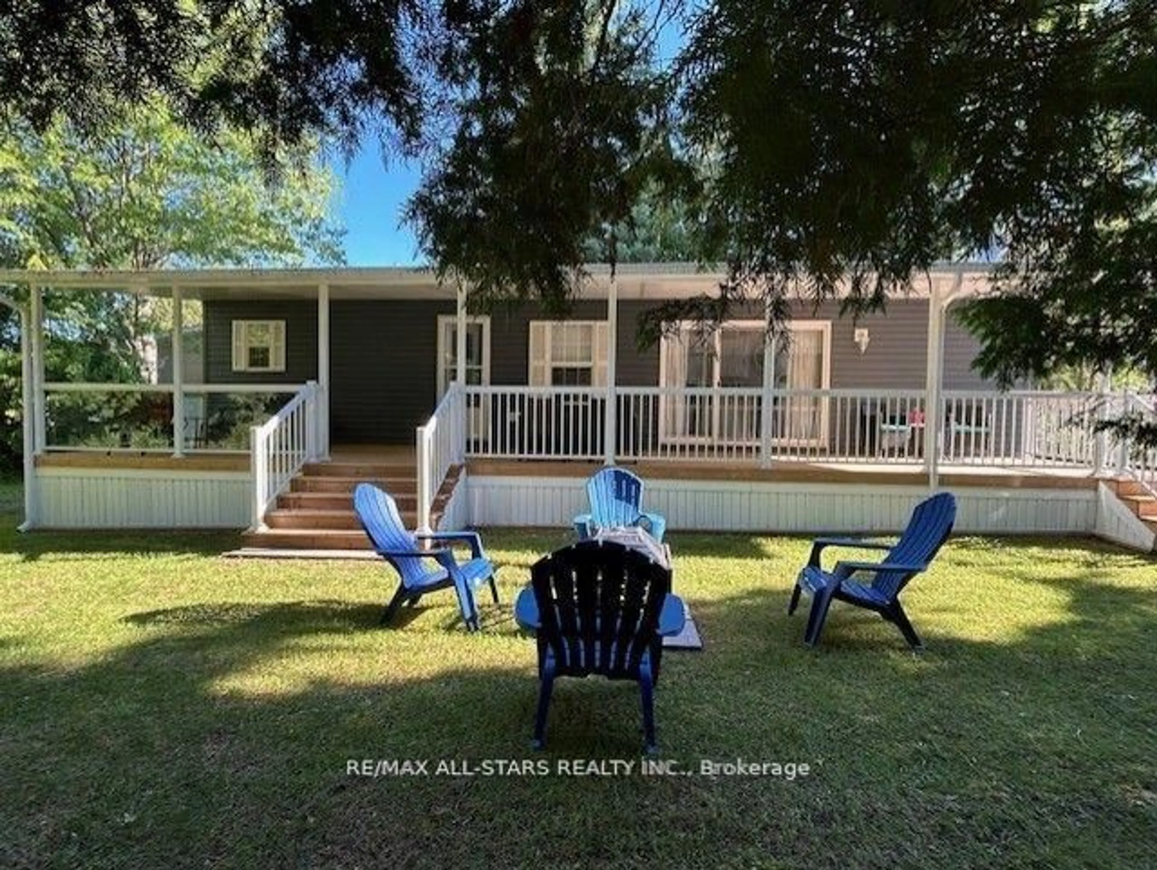 A pic from outside/outdoor area/front of a property/back of a property/a pic from drone, water/lake/river/ocean view for 2152 COUNTY Rd 36 Rd #220, Kawartha Lakes Ontario K0M 1L0