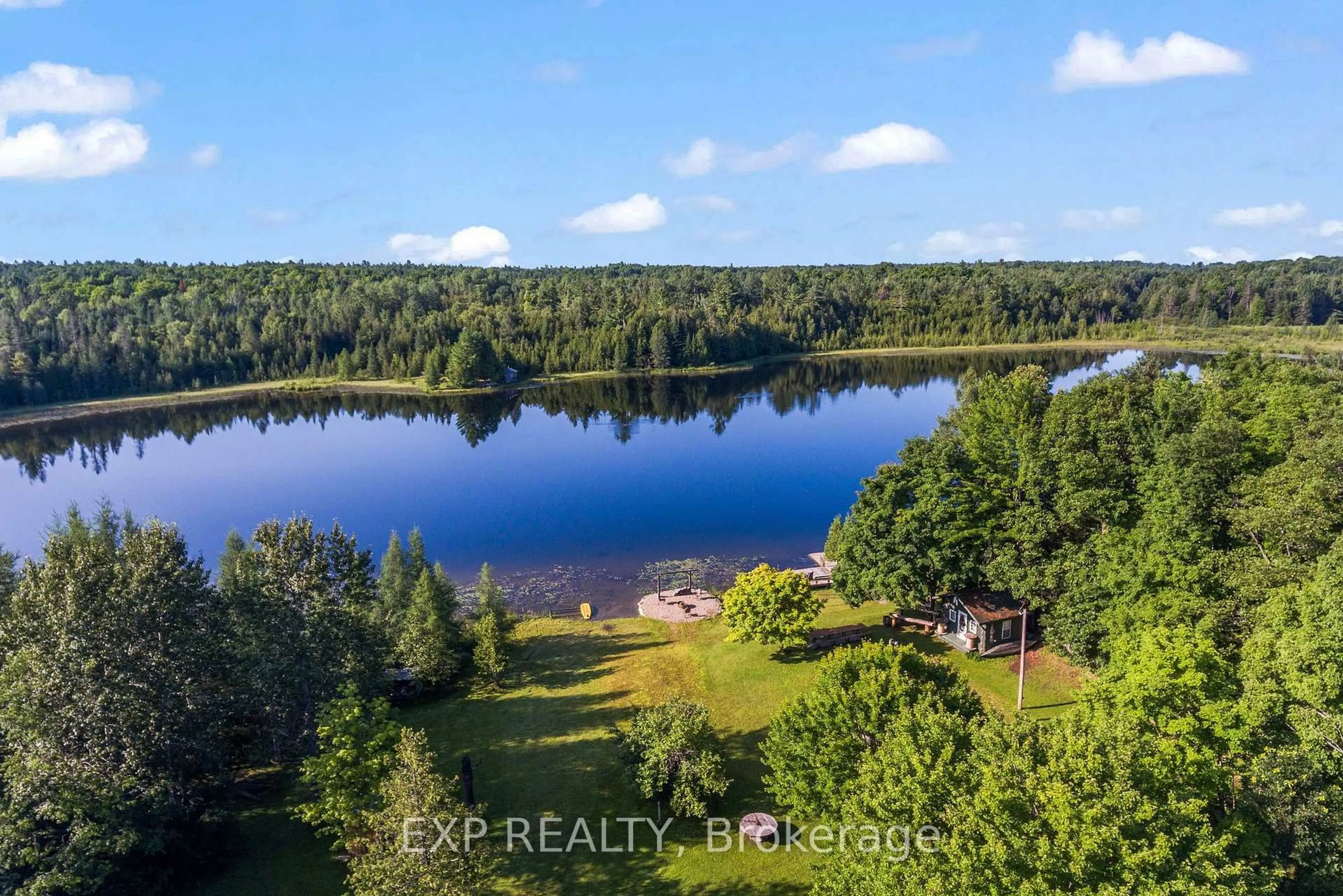A pic from outside/outdoor area/front of a property/back of a property/a pic from drone, water/lake/river/ocean view for 1813 Pucker St, Renfrew Ontario K7V 3Z9