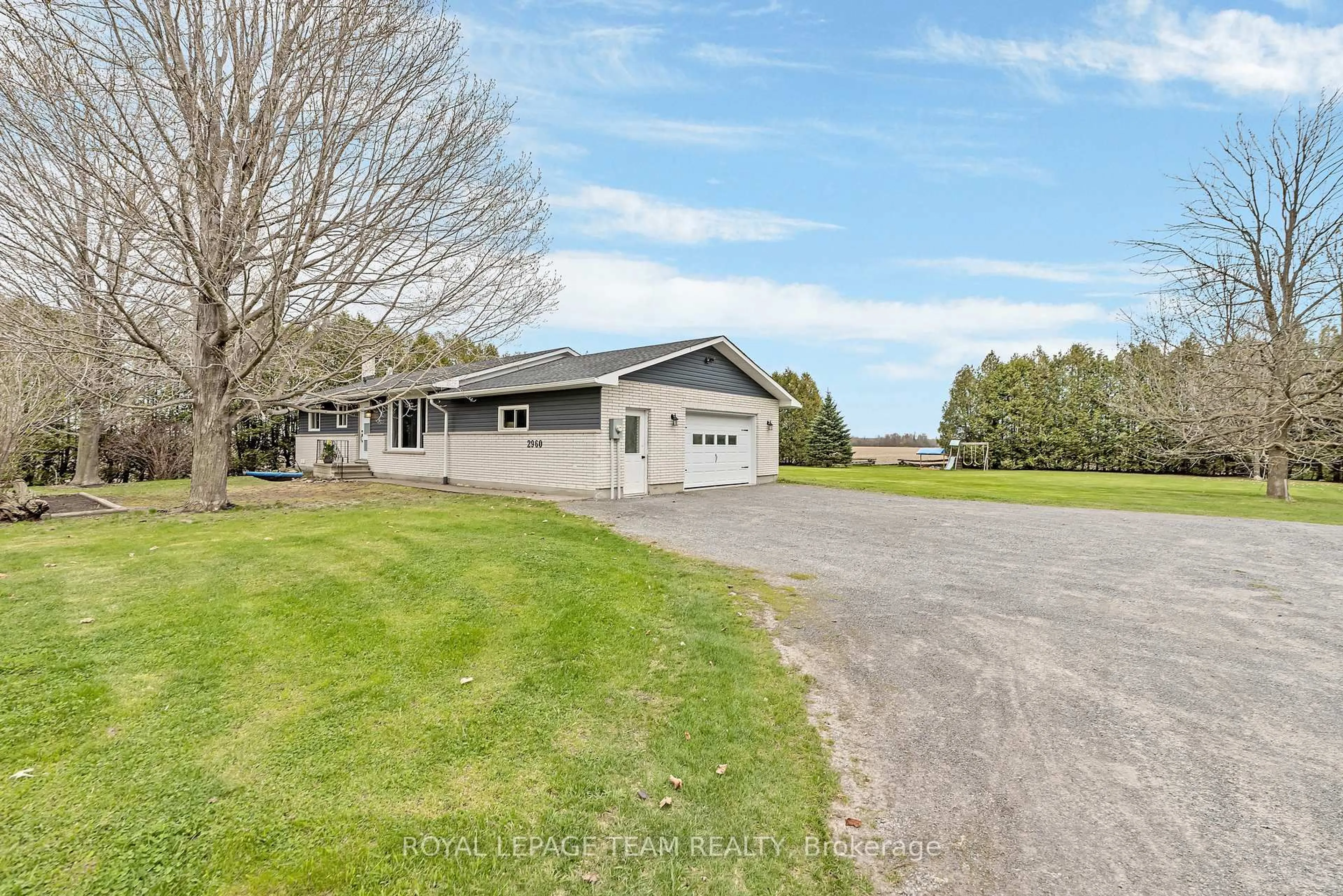A pic from outside/outdoor area/front of a property/back of a property/a pic from drone, water/lake/river/ocean view for 2960 Roger Stevens Dr, North Gower Ontario K0A 2T0