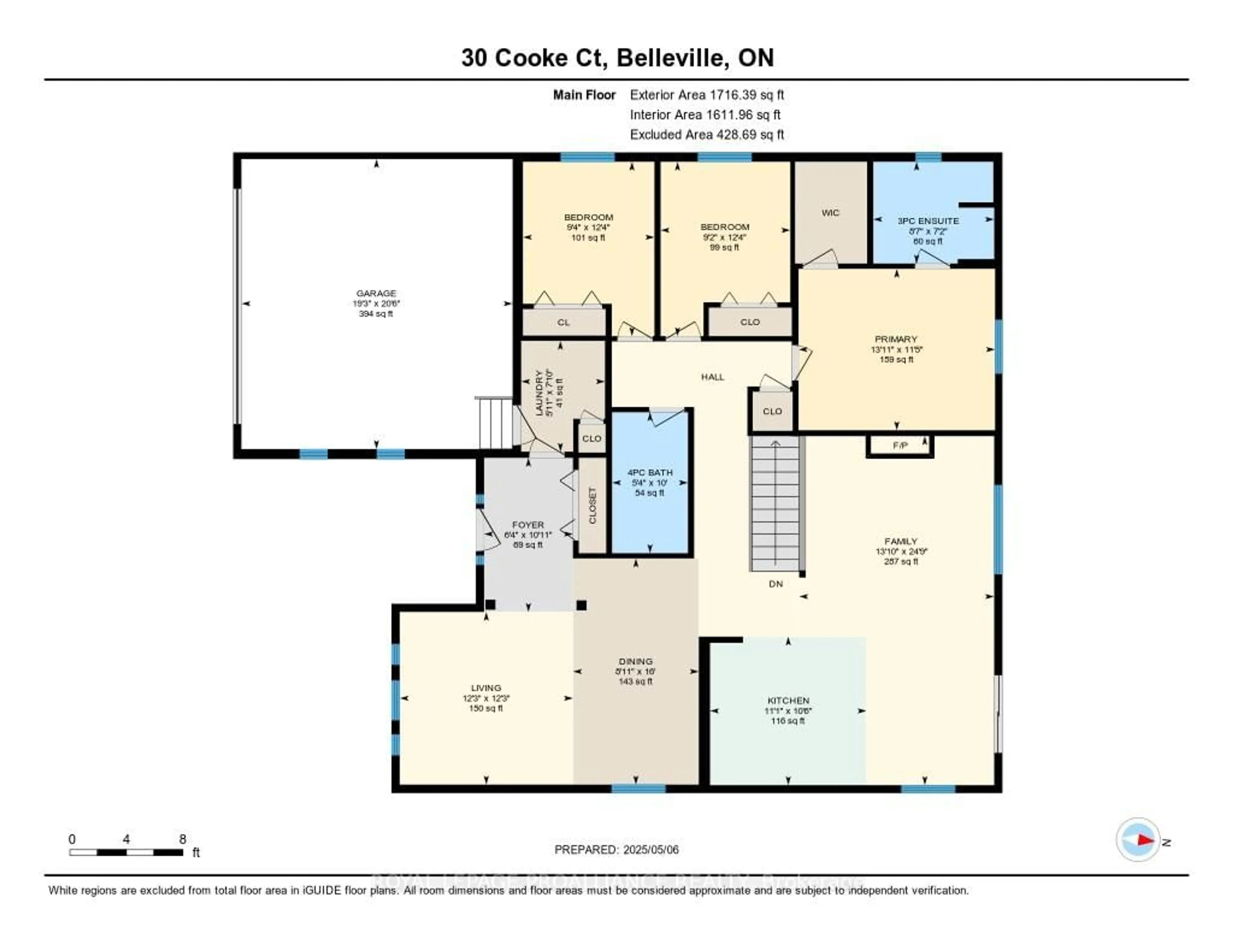 Floor plan for 30 Cooke Crt, Belleville Ontario K8N 5N5