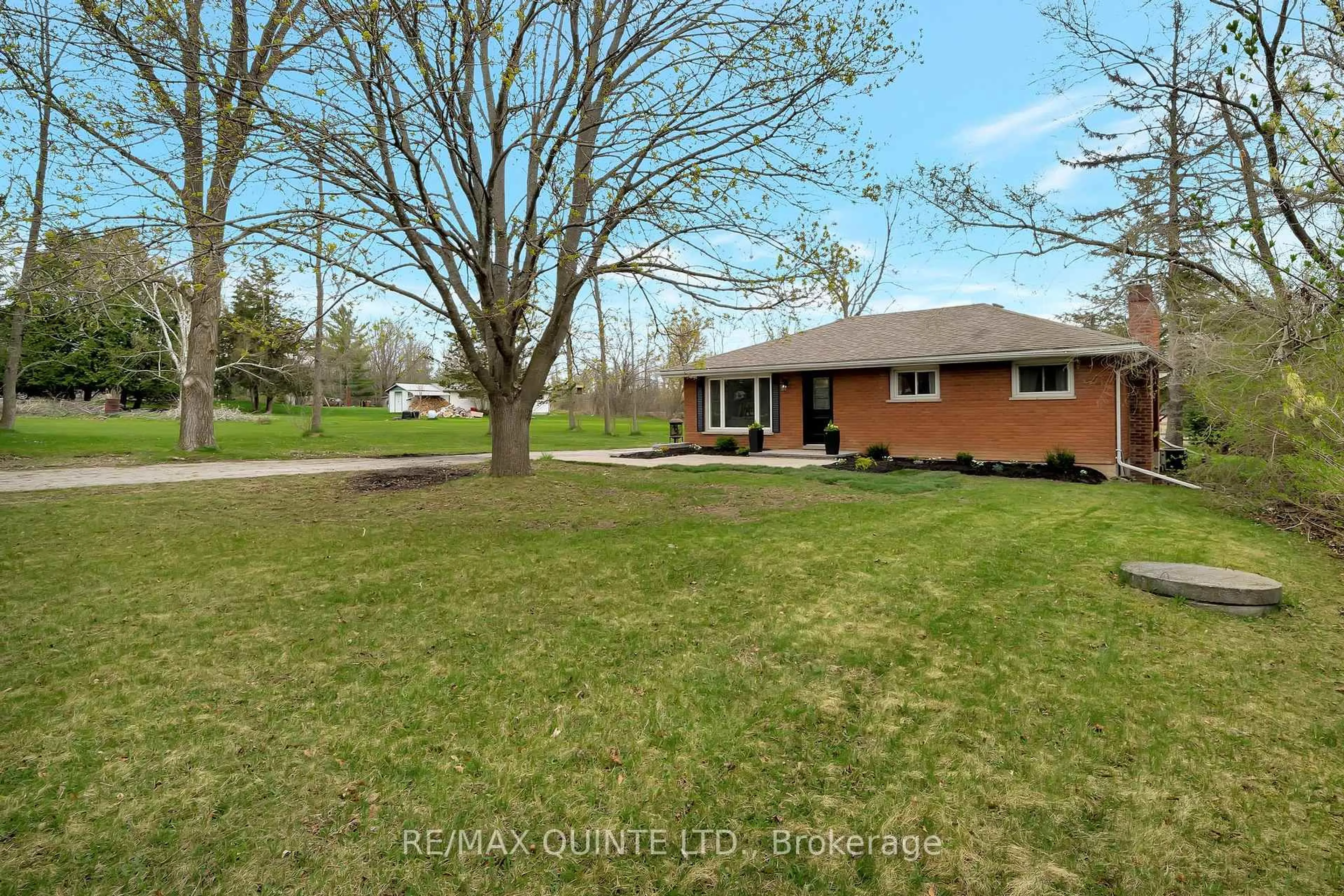 A pic from outside/outdoor area/front of a property/back of a property/a pic from drone, street for 368 Whites Rd, Quinte West Ontario K8V 5P5
