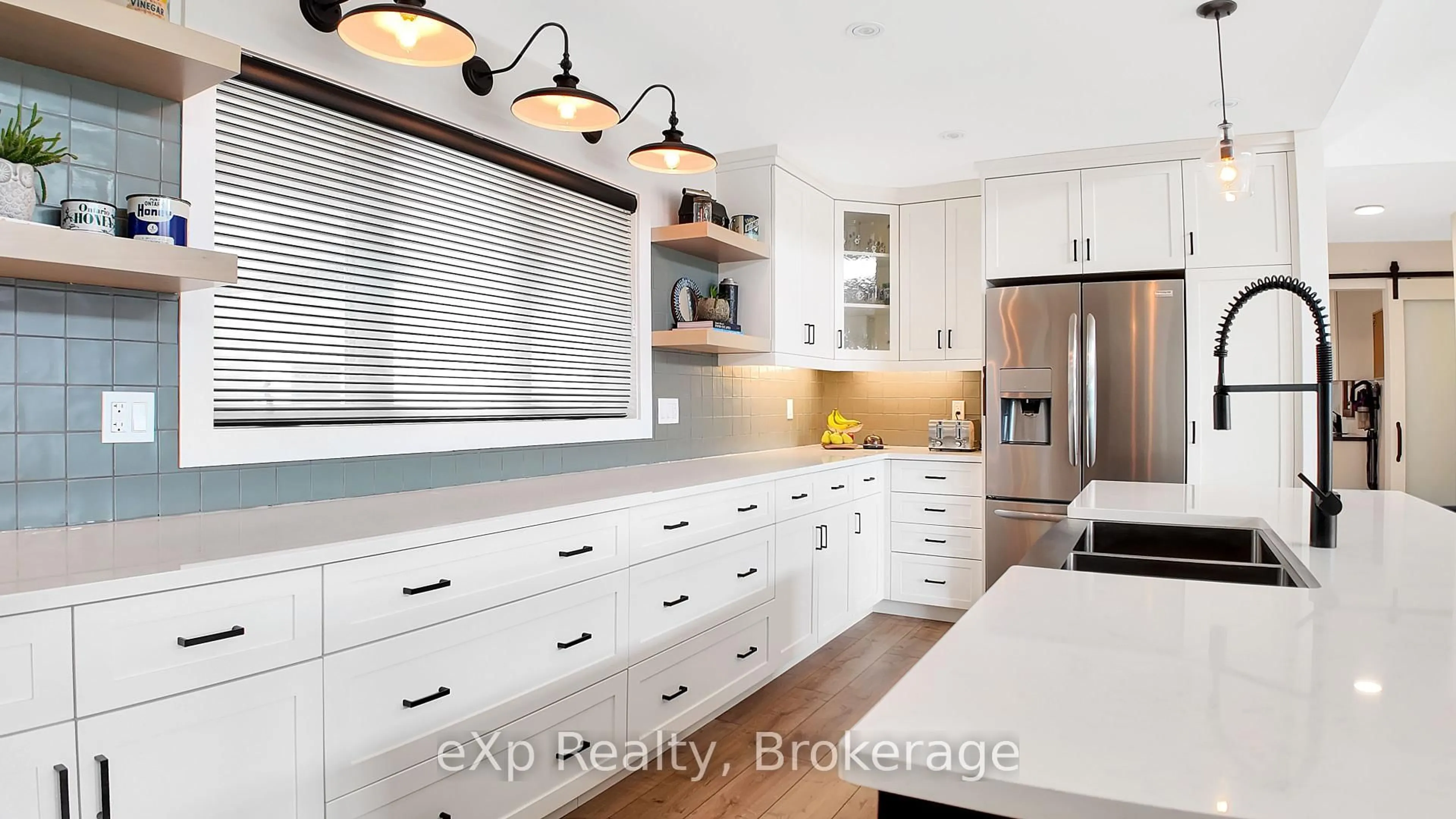 Contemporary kitchen, ceramic/tile floor for 130 Louise Creek Cres, West Grey Ontario N0G 1S0