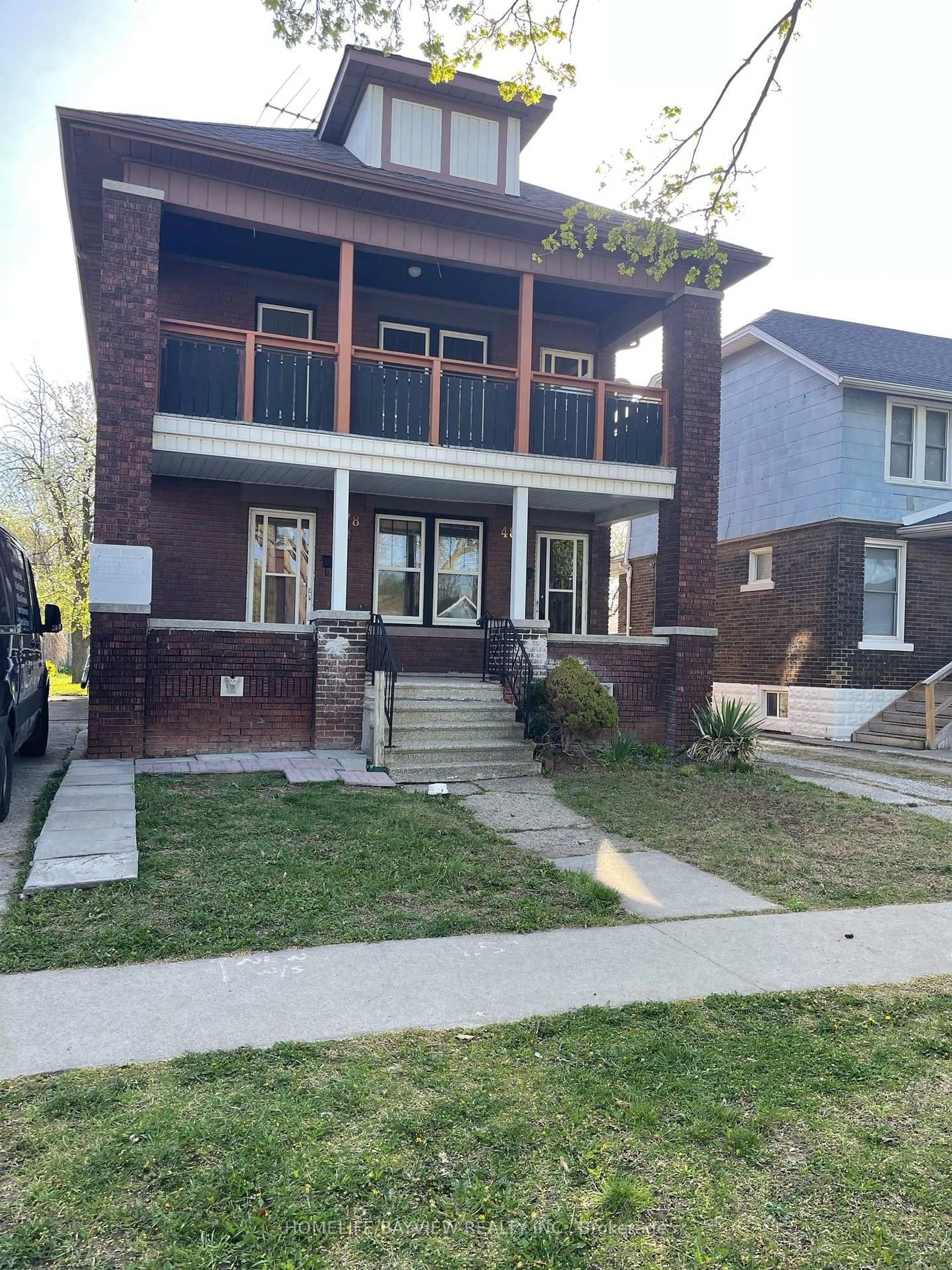 Home with brick exterior material, street for 478-480 Cameron Ave, Windsor Ontario N9B 1Y7