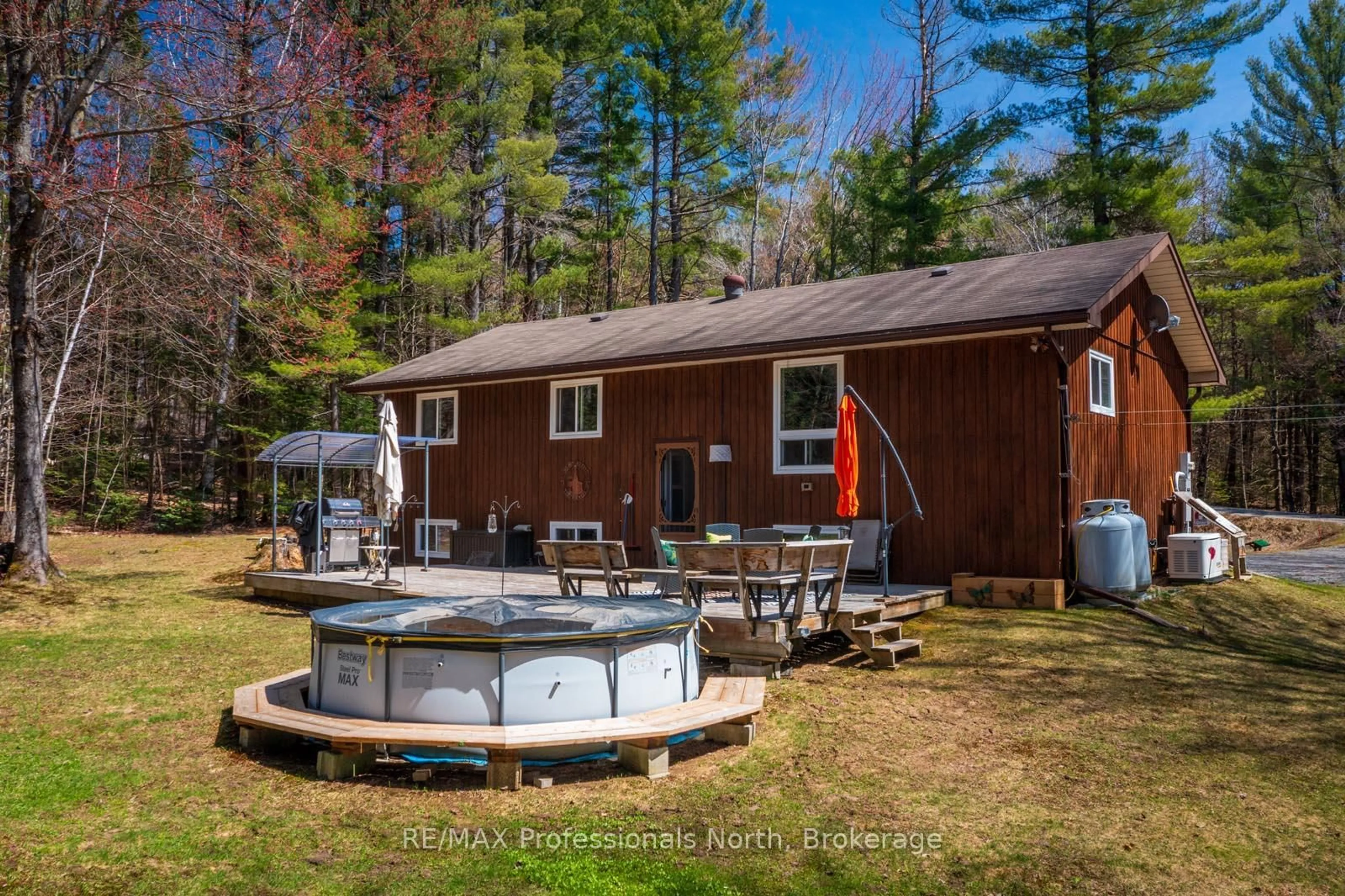 Patio, water/lake/river/ocean view for 224 Stephenson 4 Rd, Huntsville Ontario P0B 1M0