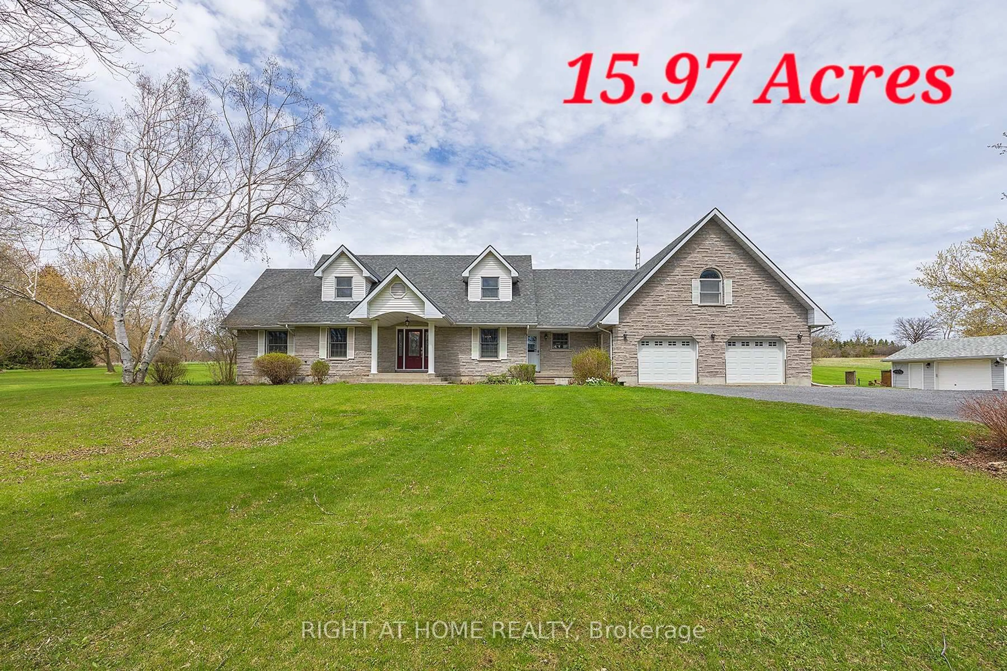 A pic from outside/outdoor area/front of a property/back of a property/a pic from drone, unknown for 7349 County Rd 2 N/A, Napanee Ontario K7R 3K6