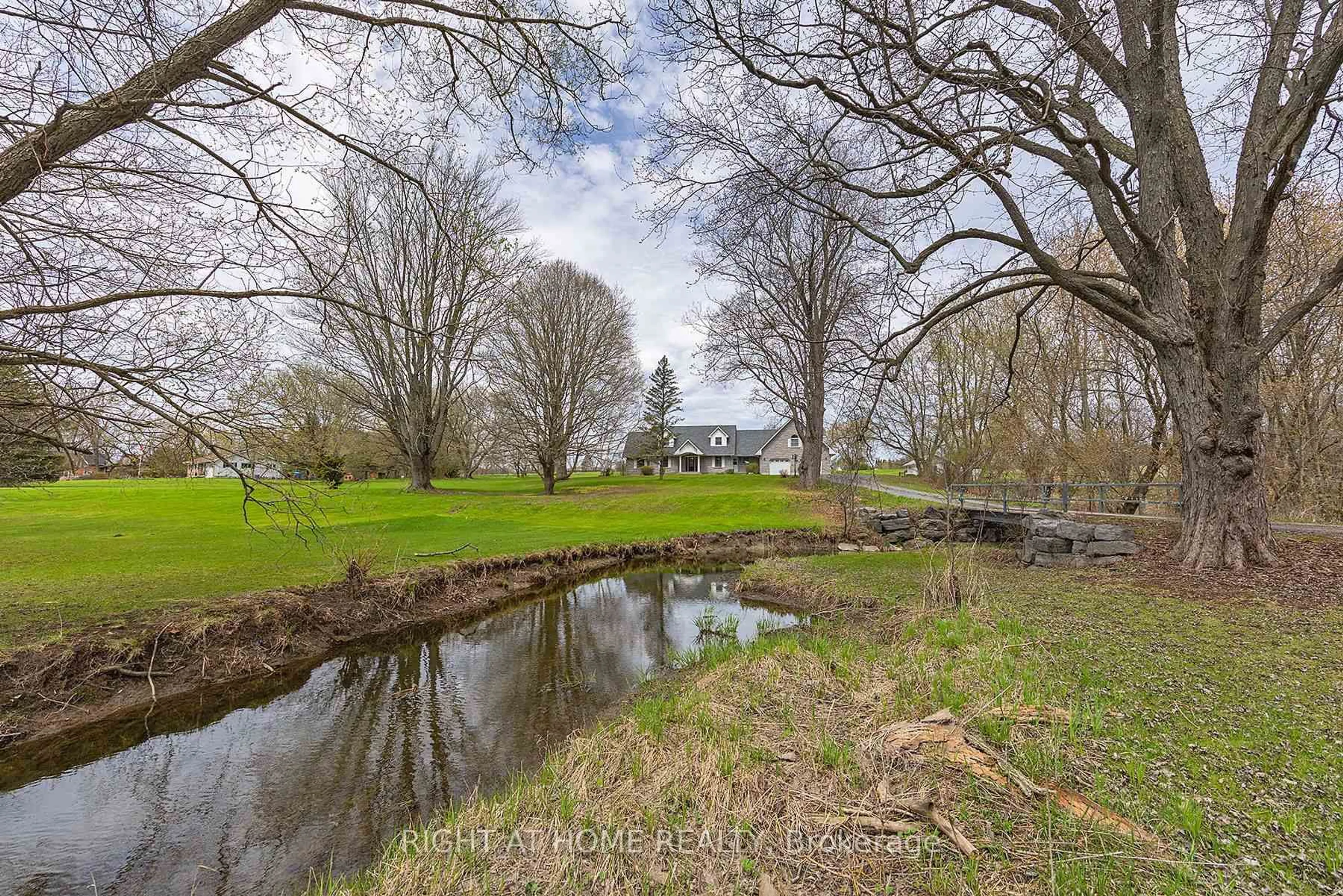 A pic from outside/outdoor area/front of a property/back of a property/a pic from drone, water/lake/river/ocean view for 7349 County Rd 2 N/A, Napanee Ontario K7R 3K6