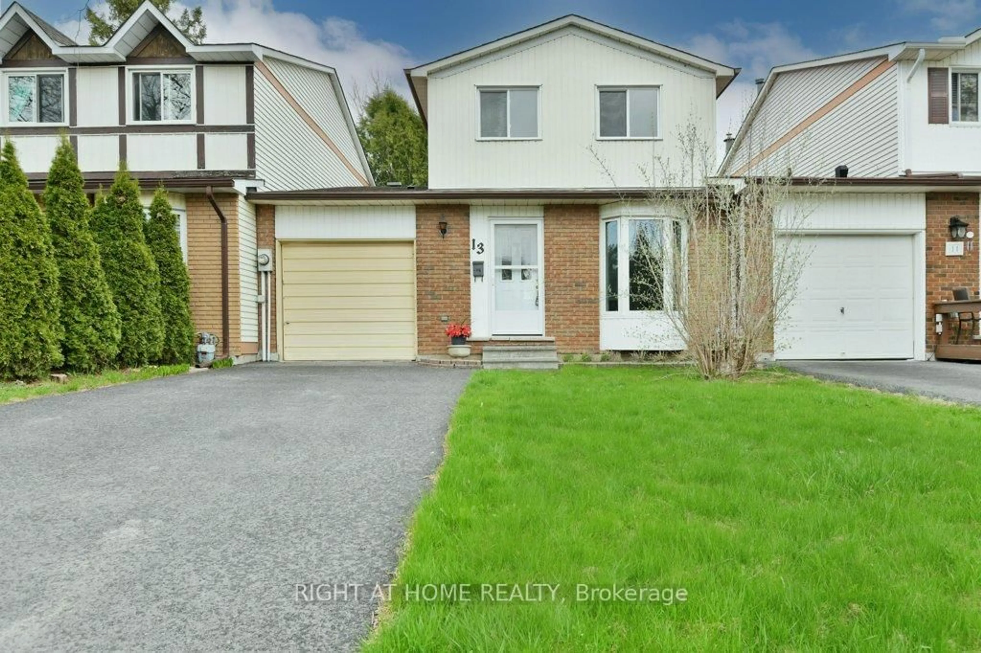 A pic from outside/outdoor area/front of a property/back of a property/a pic from drone, street for 13 Amherst Cres, Nepean Ontario K2J 1S7