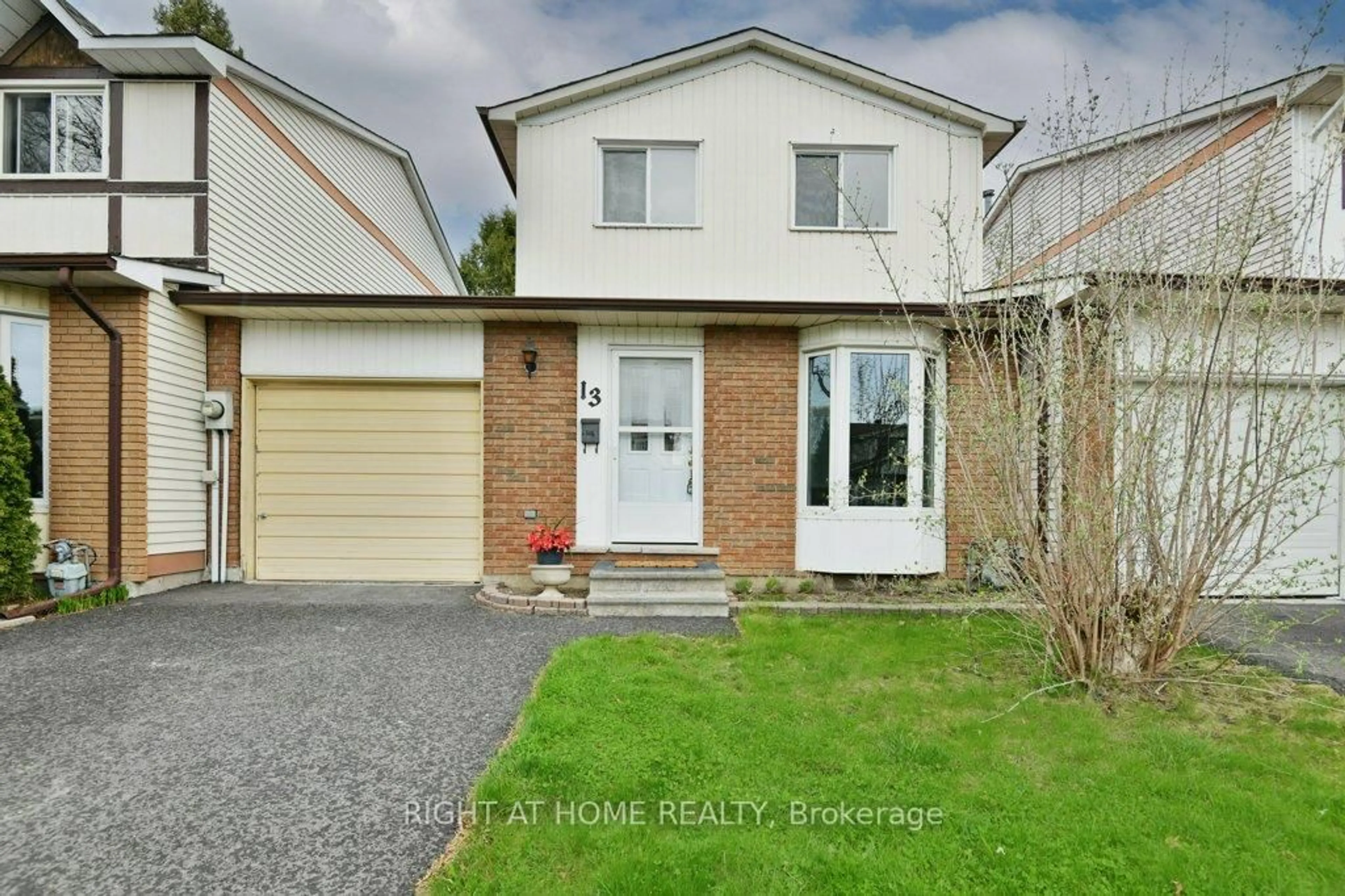 A pic from outside/outdoor area/front of a property/back of a property/a pic from drone, street for 13 Amherst Cres, Nepean Ontario K2J 1S7