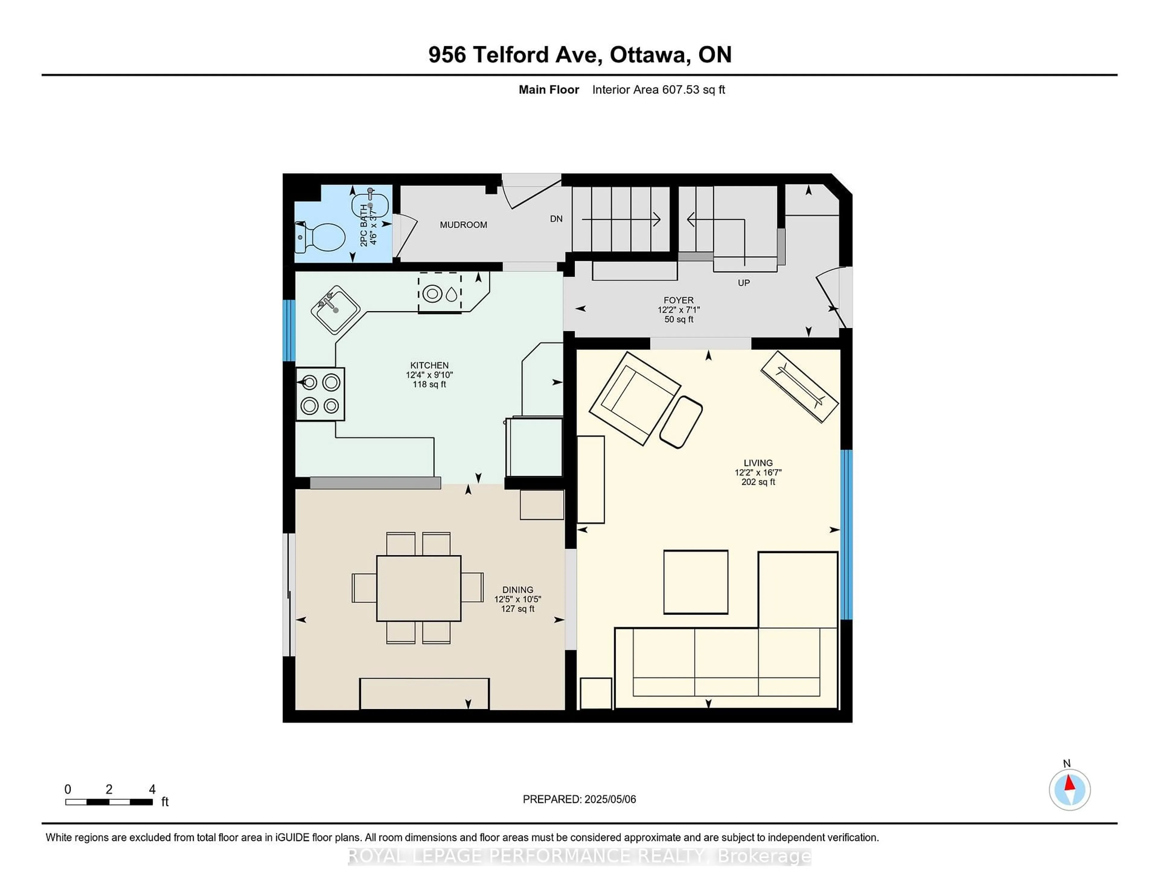 Floor plan for 956 Telford Ave, Ottawa Ontario K1K 3J7