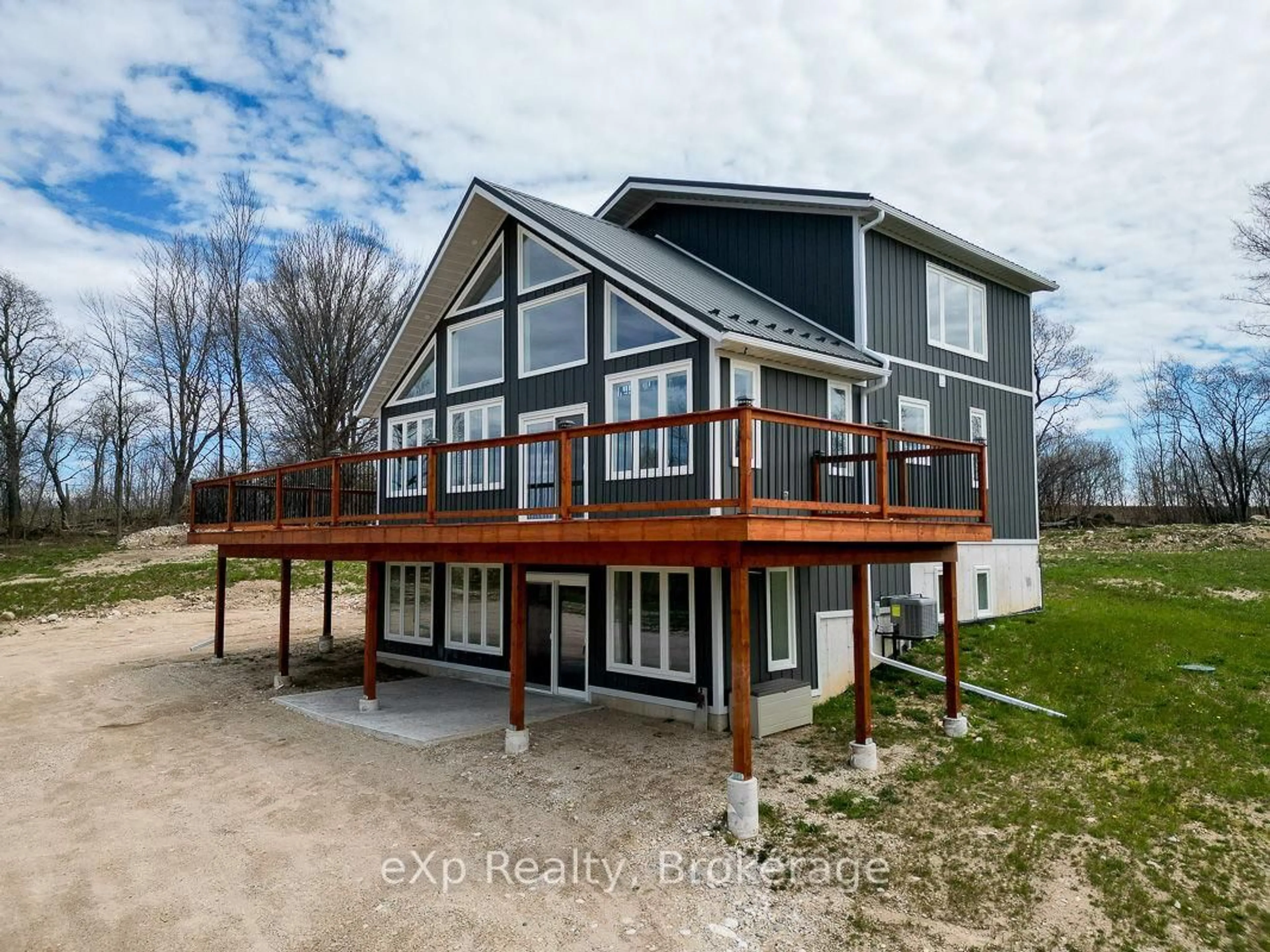 A pic from outside/outdoor area/front of a property/back of a property/a pic from drone, water/lake/river/ocean view for 315225 Hwy 6 N/A, Chatsworth Ontario N0H 2V0