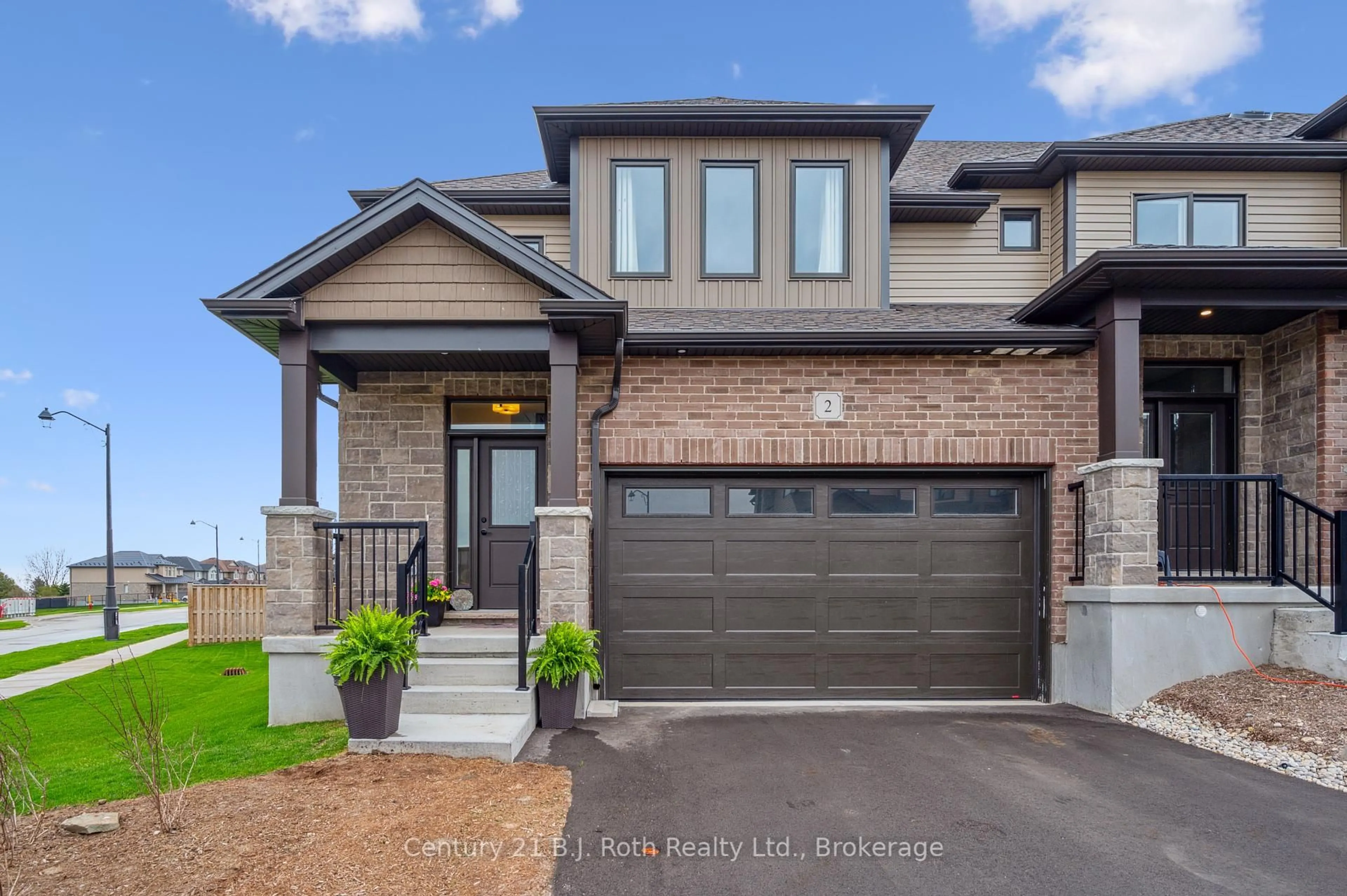 Home with brick exterior material, street for 2 Hamilton Lane, East Luther Grand Valley Ontario L9W 7R9