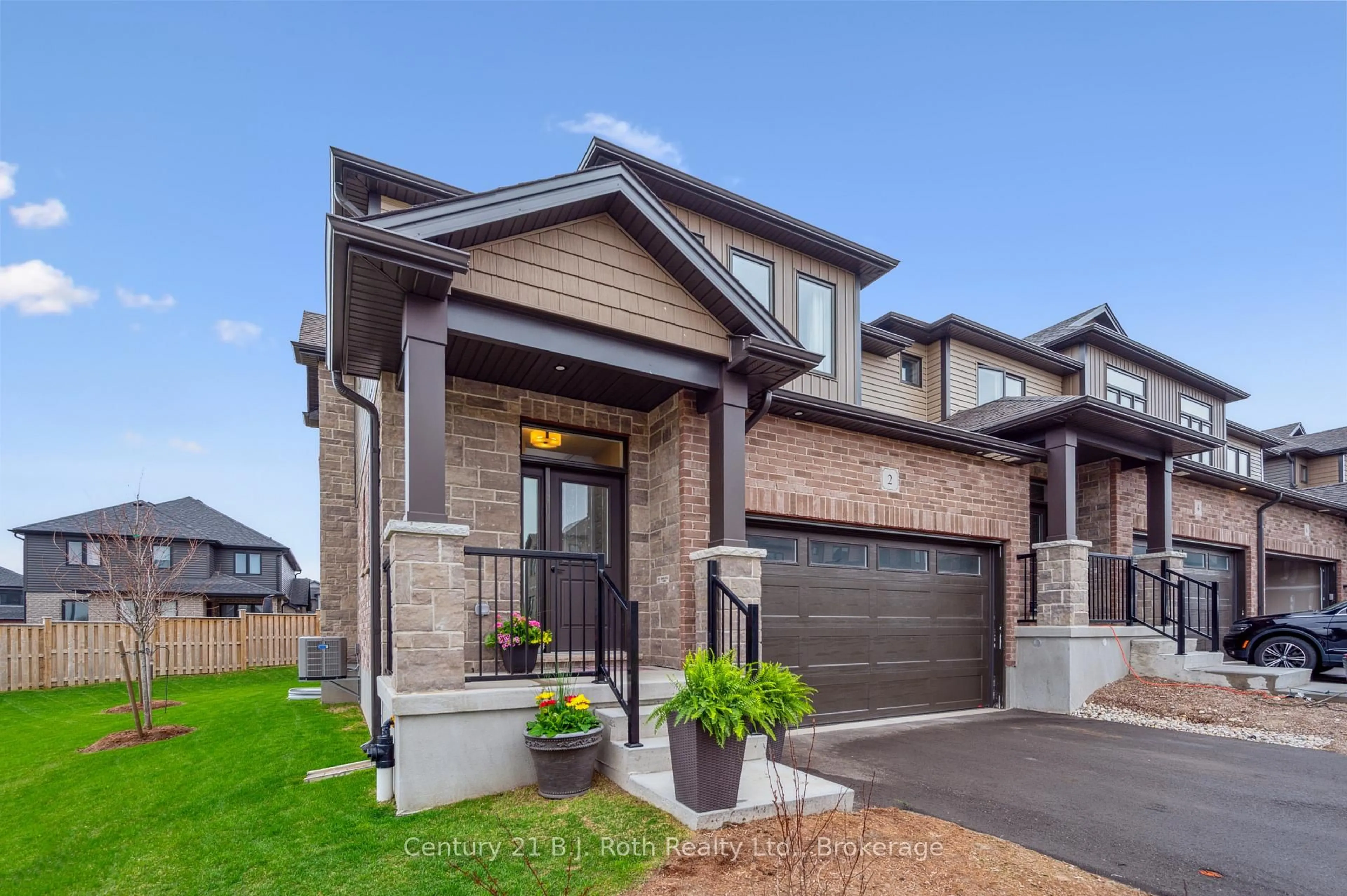 Home with brick exterior material, street for 2 Hamilton Lane, East Luther Grand Valley Ontario L9W 7R9