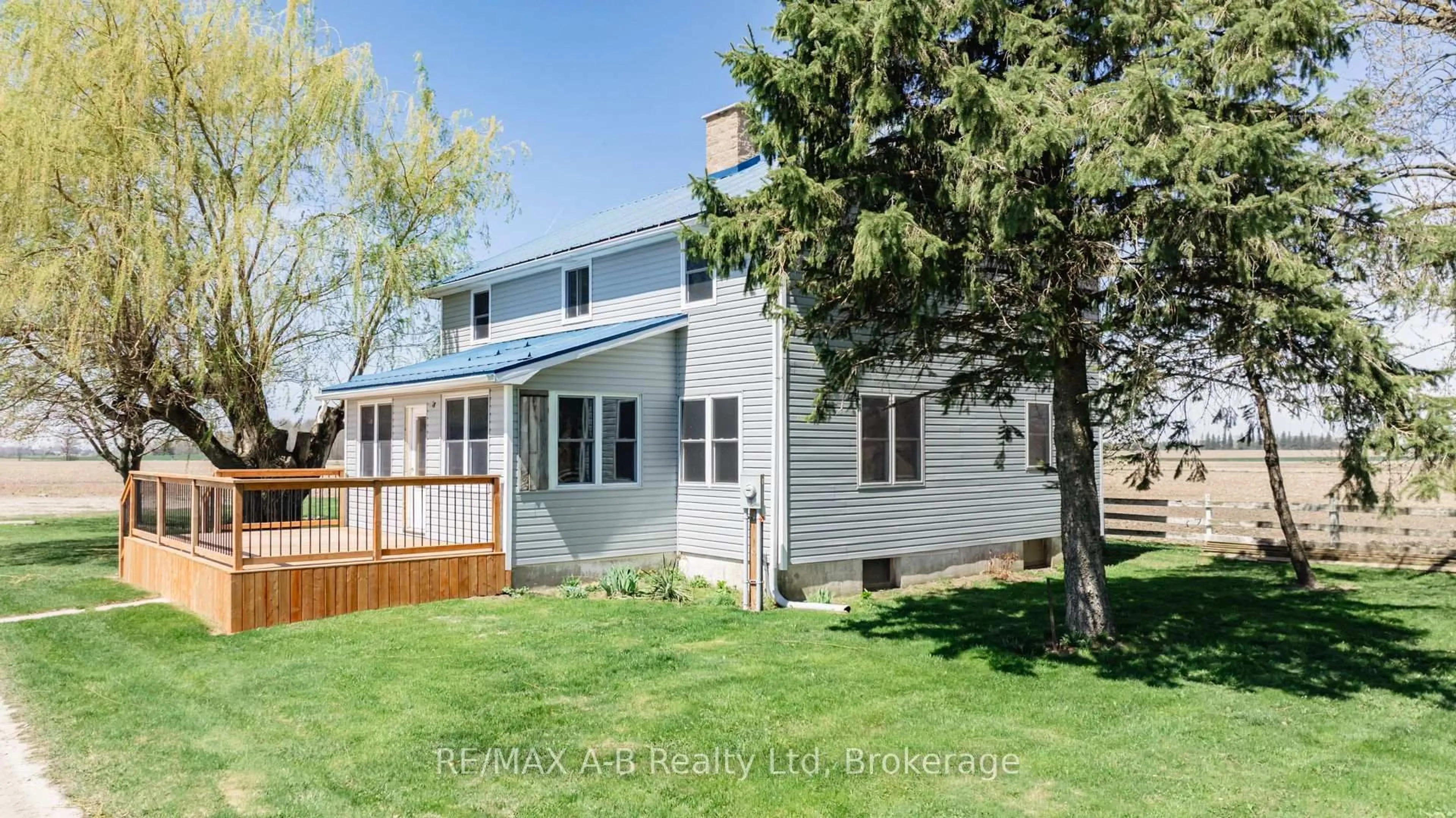 Home with vinyl exterior material, street for 156701 15th Line, Zorra Ontario N0M 2G0
