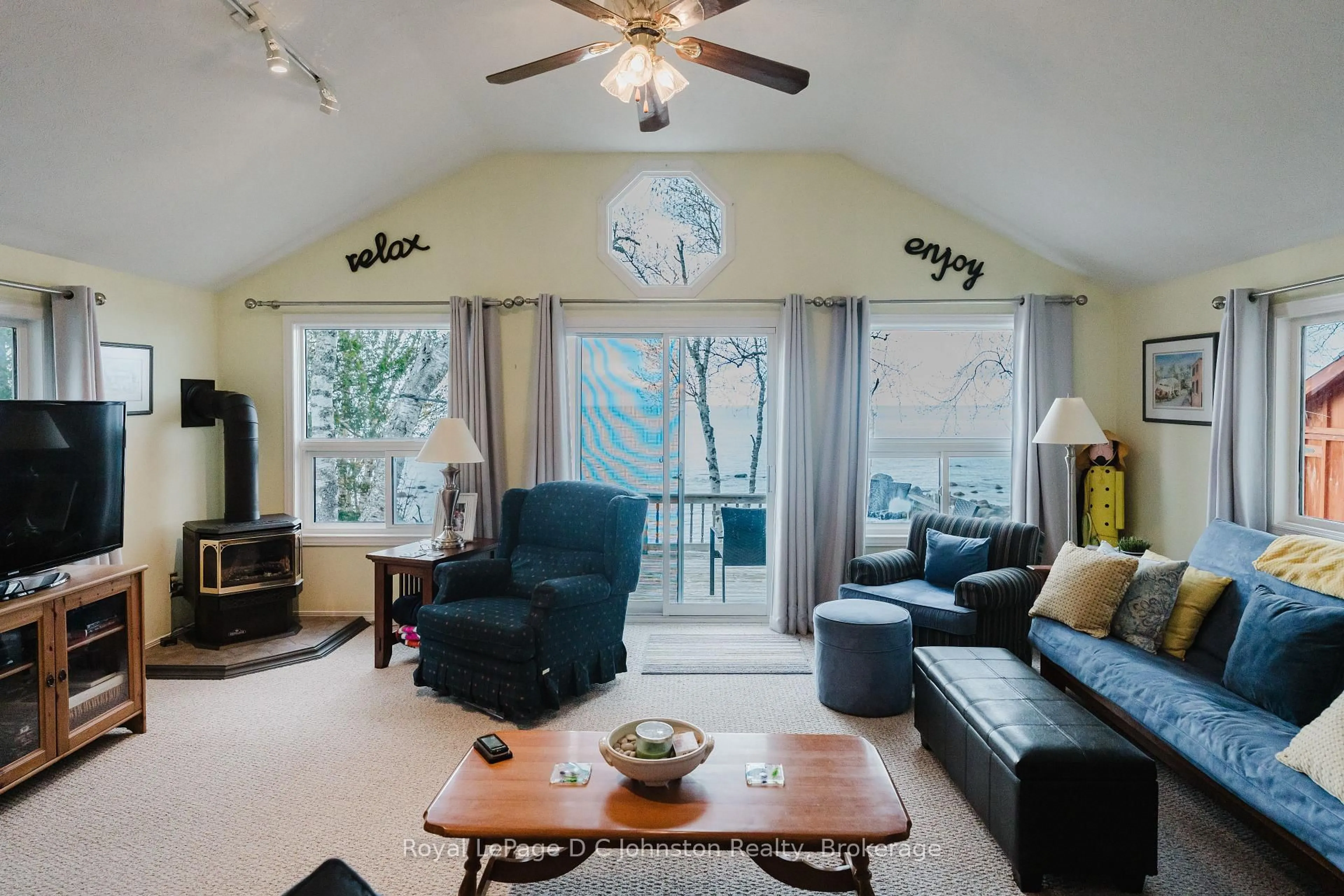Living room with furniture, unknown for 443 Bruce Road #13 Rd, Native Leased Lands Ontario N0H 2L0