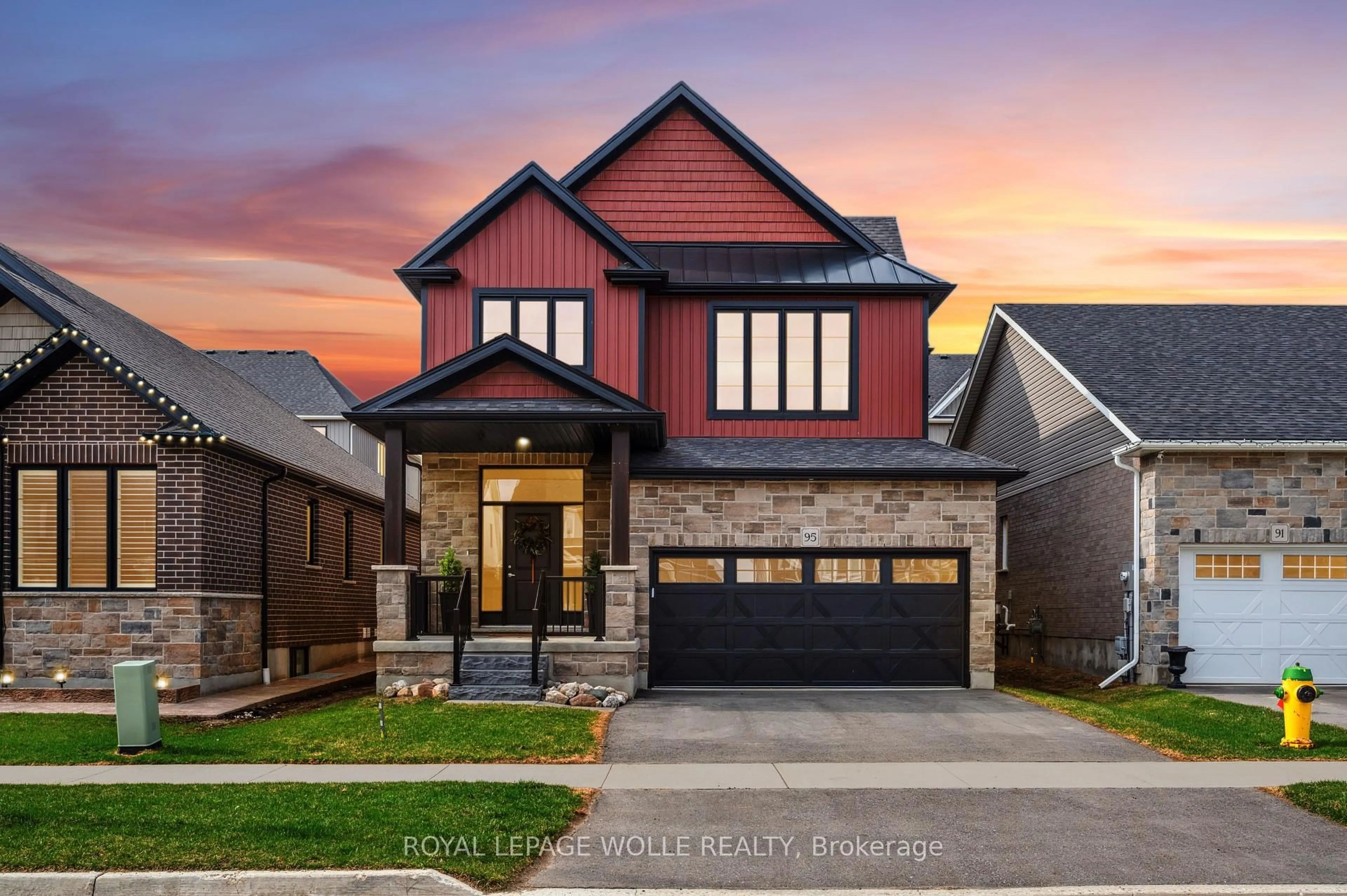 Home with brick exterior material, street for 95 Harrison St, Centre Wellington Ontario N0B 1S0