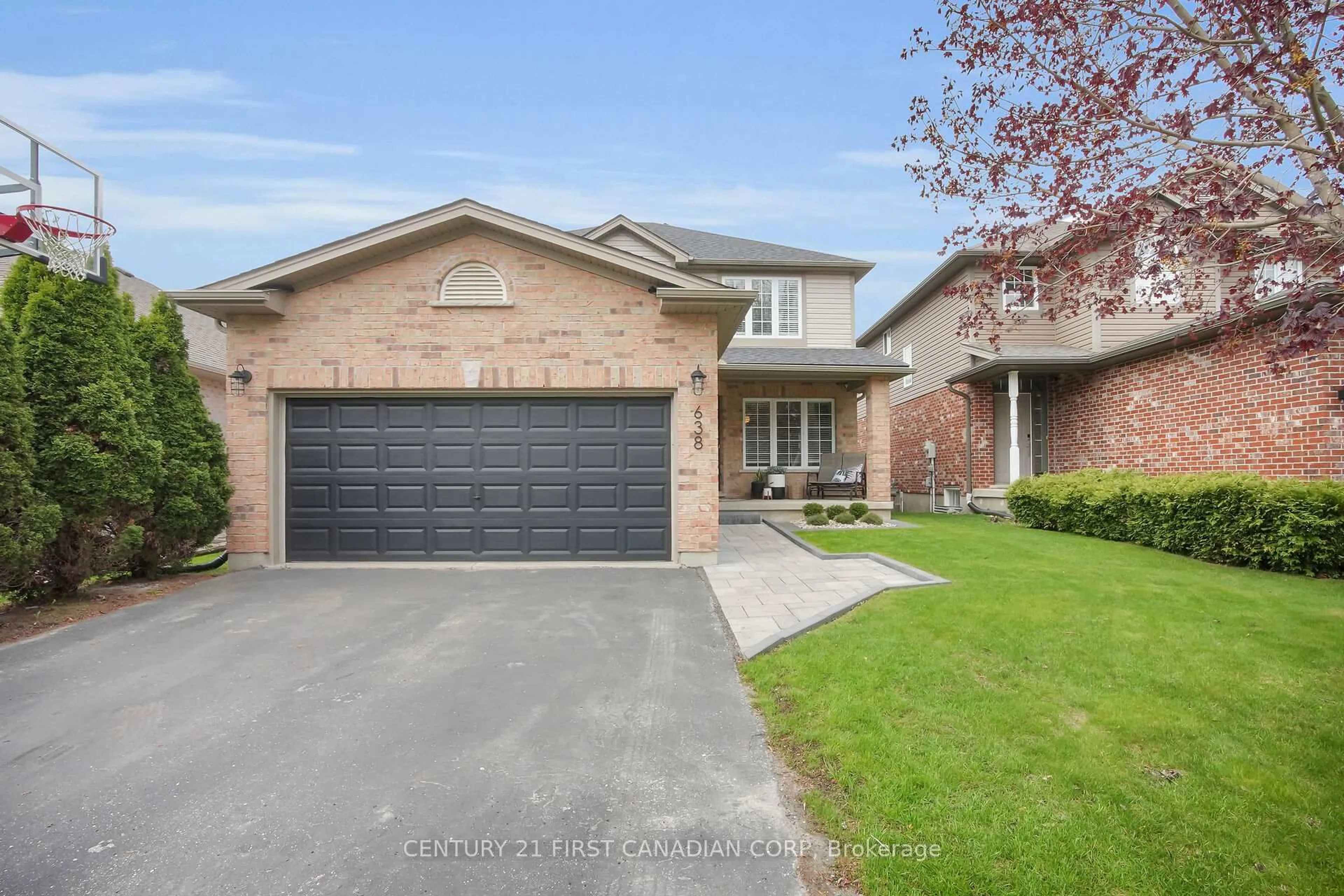 Home with brick exterior material, street for 638 Sprucewood Dr, London North Ontario N5X 4L5