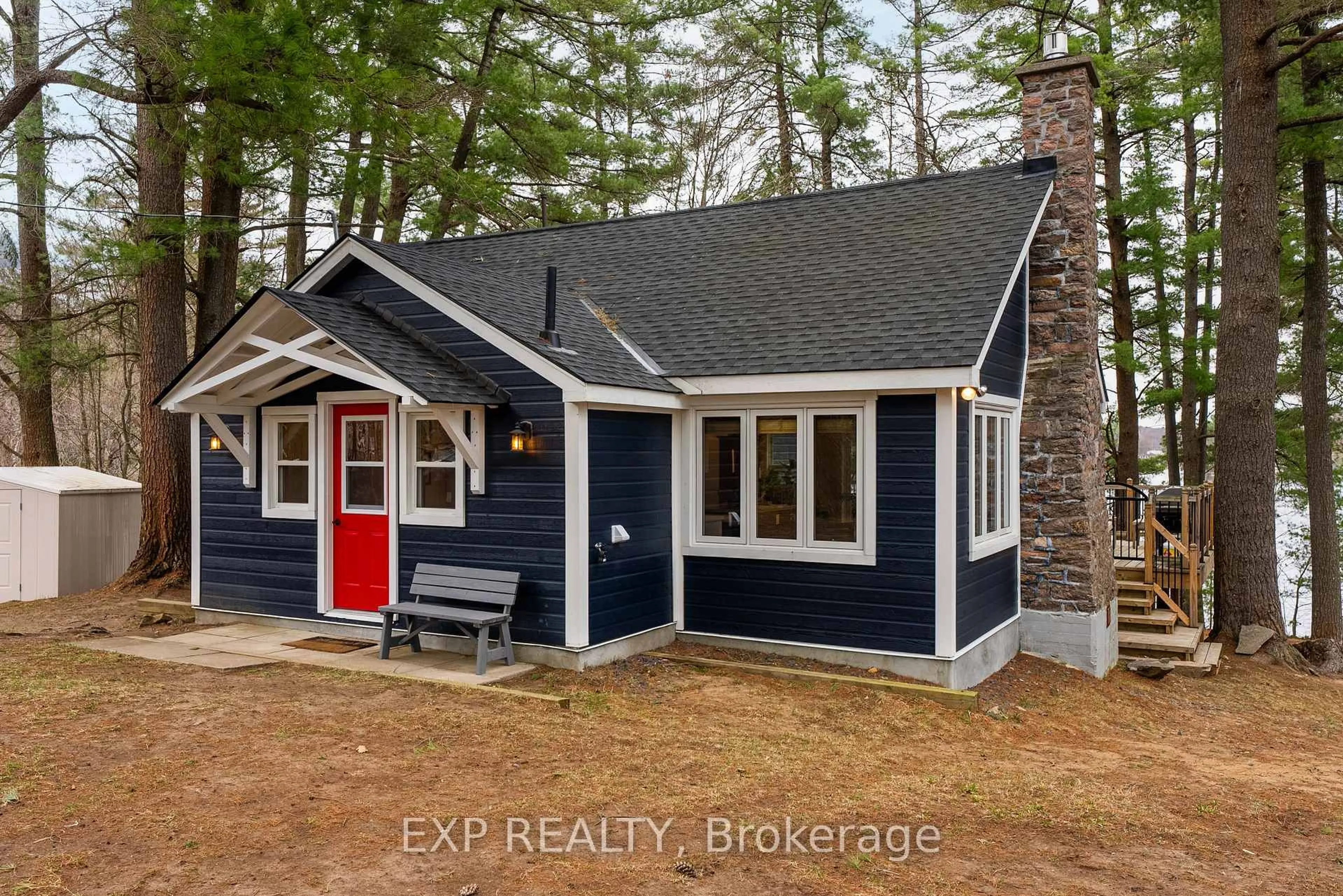Home with vinyl exterior material, building for 5B Southwell Dr, Seguin Ontario P2A 2W8