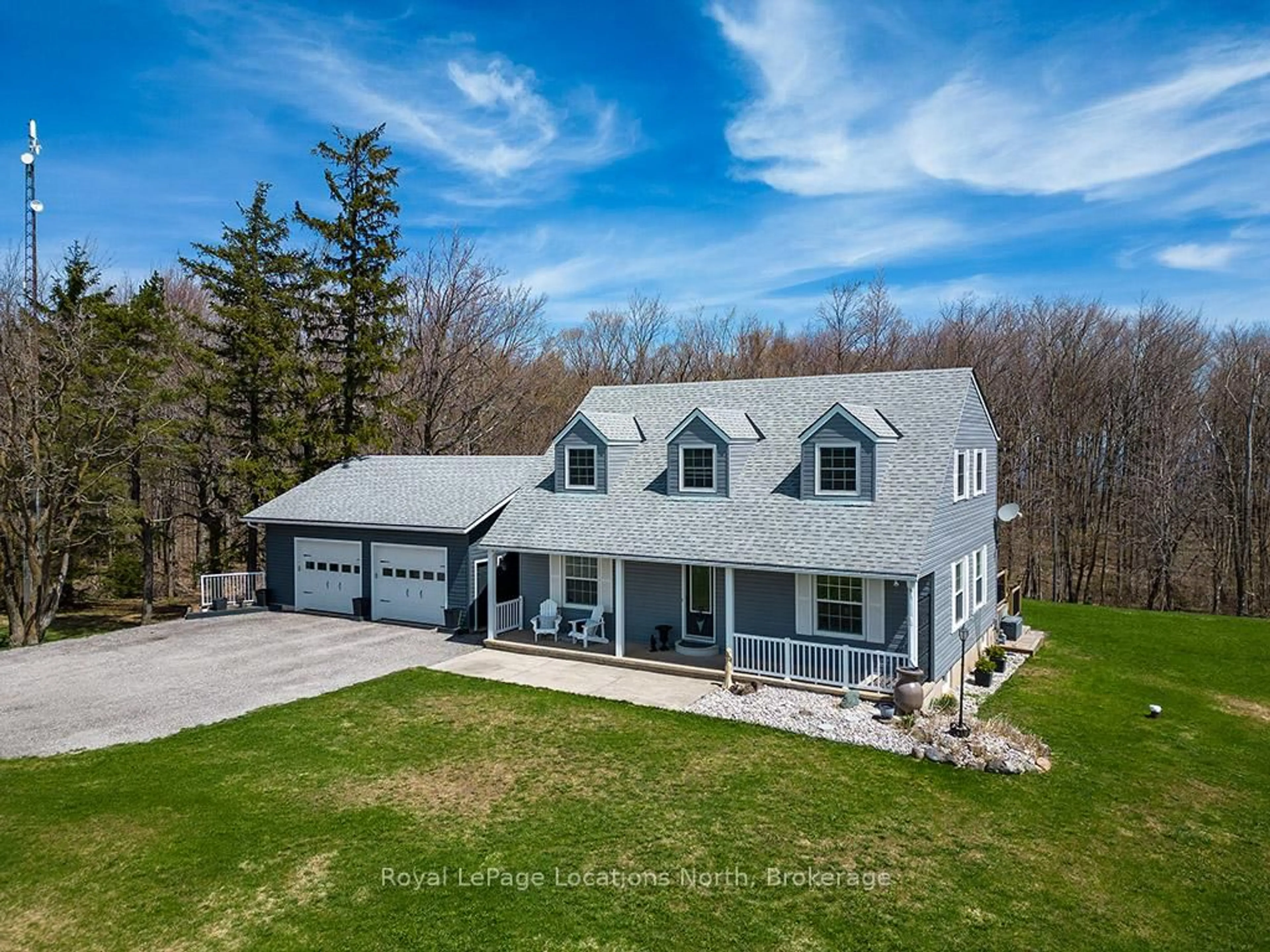 A pic from outside/outdoor area/front of a property/back of a property/a pic from drone, unknown for 139049 112 Grey Rd, Meaford Ontario N4L 1W5