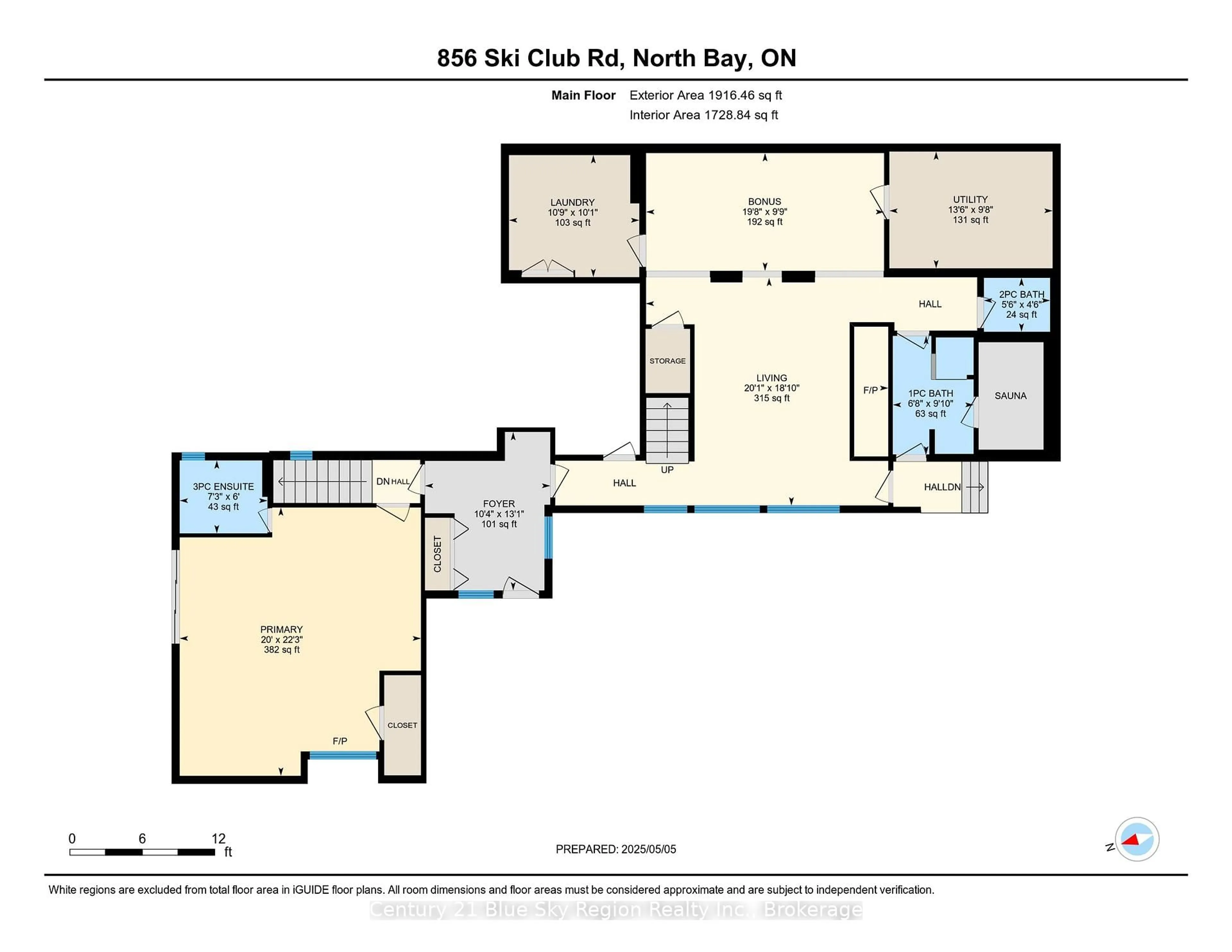 Floor plan for 856 Ski Club Rd, North Bay Ontario P1B 8E5