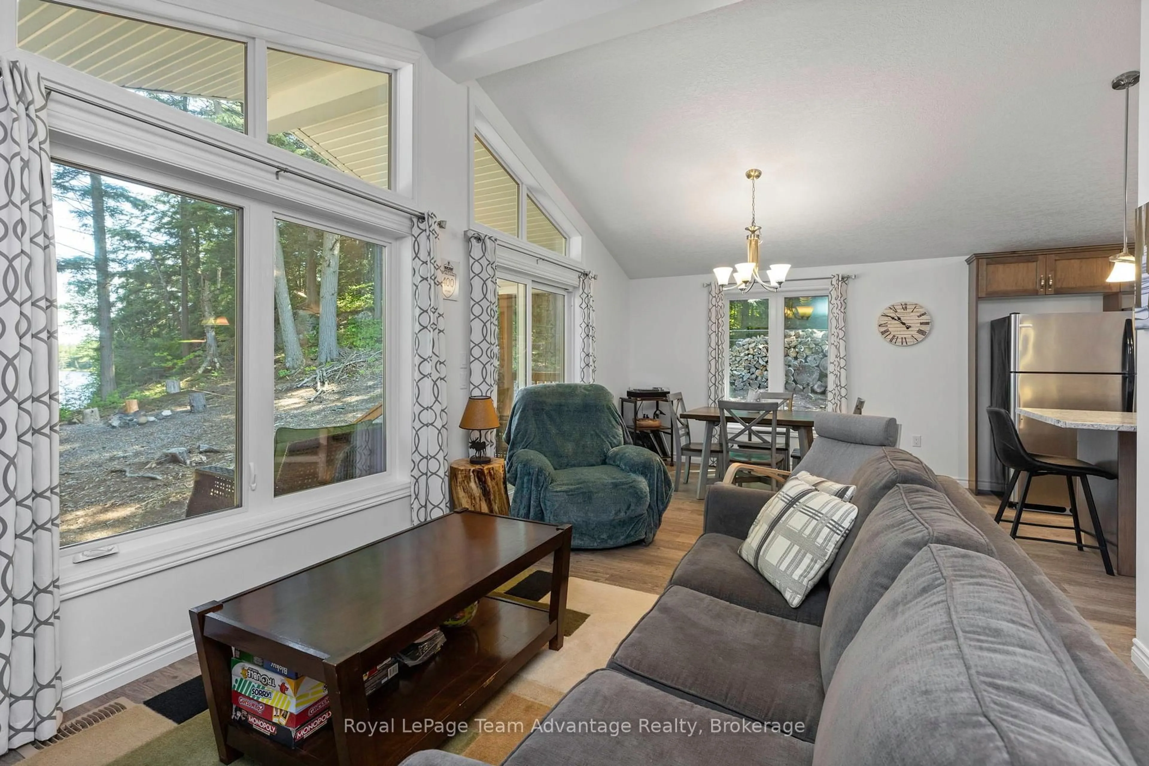 Living room with furniture, unknown for 411 Shawanaga Lake Rd, Whitestone Ontario P0A 1G0