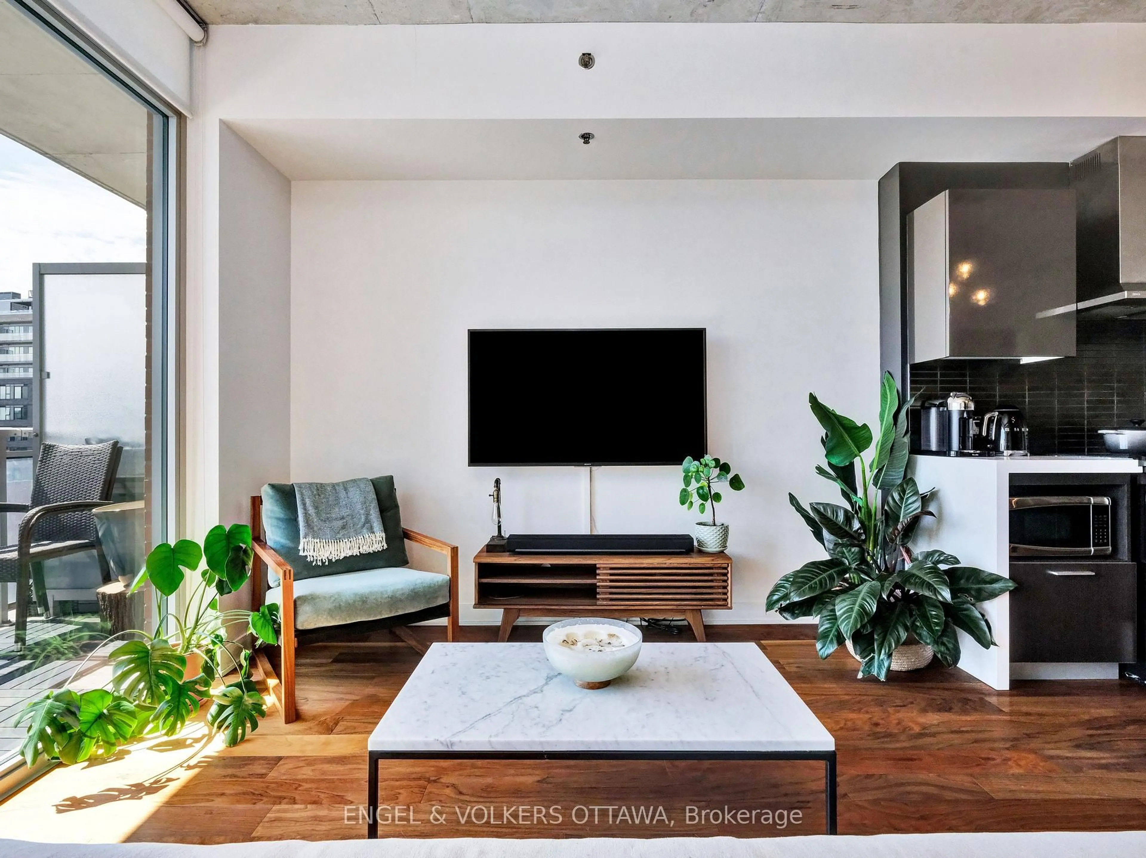 Living room with furniture, unknown for 360 McLeod St #516, Ottawa Ontario K2P 1A9