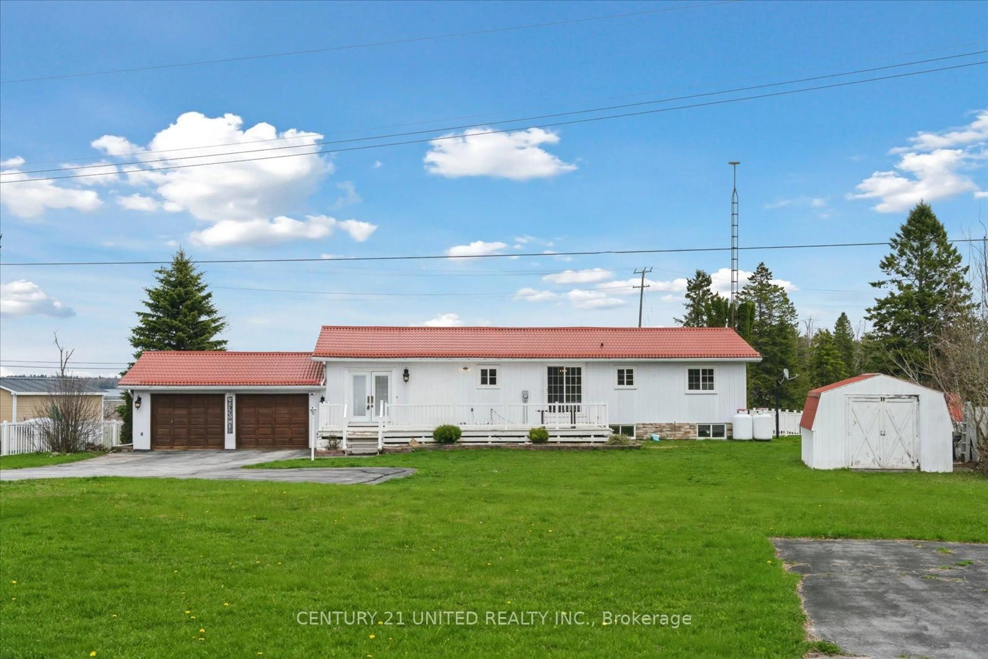 A pic from outside/outdoor area/front of a property/back of a property/a pic from drone, building for 128 Pearns Rd, Kawartha Lakes Ontario K0M 1N0