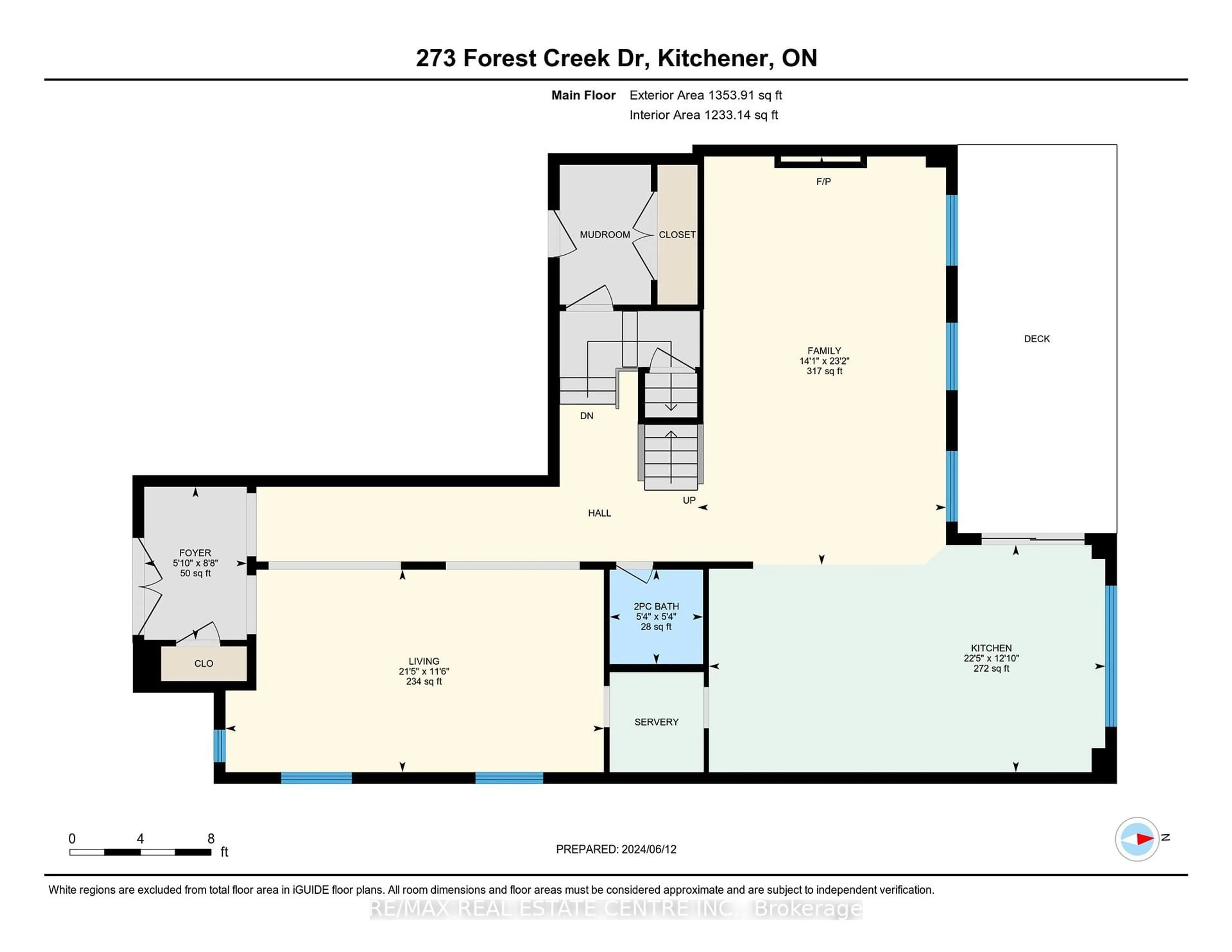 Floor plan for 273 Forest Creek Dr, Kitchener Ontario N2R 0M6