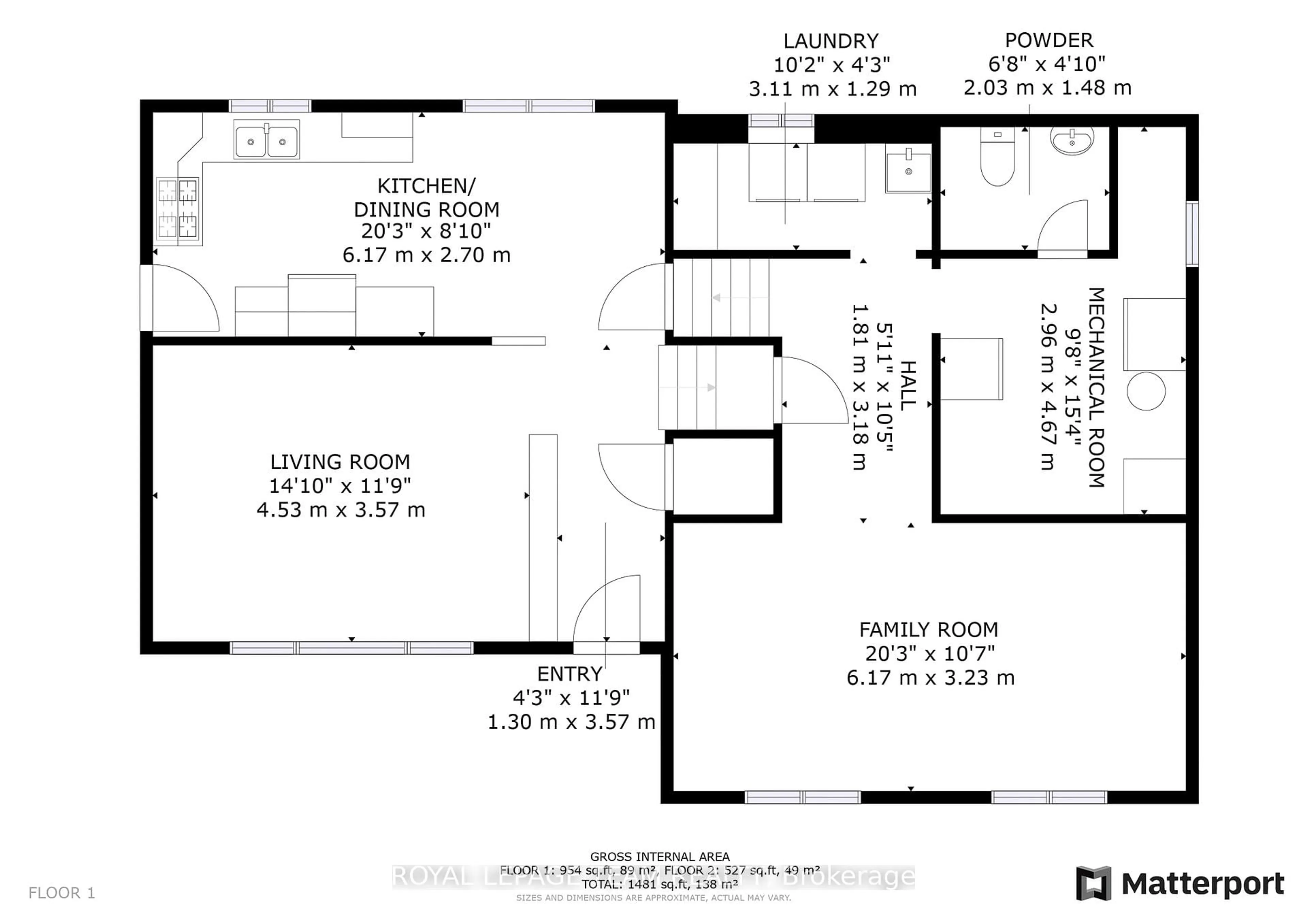 Floor plan for 268 Ottawa St, Almonte Ontario K0A 1A0