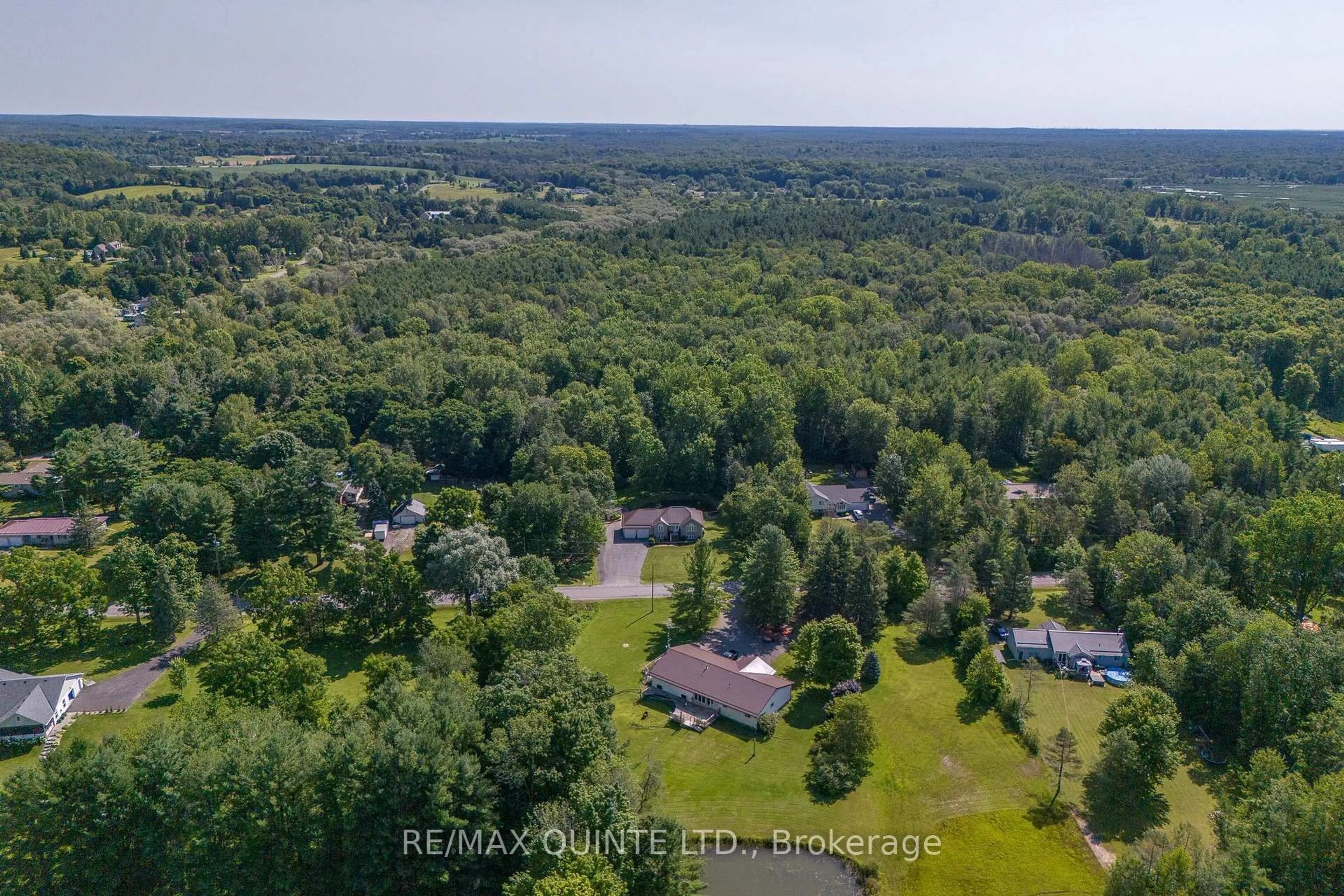A pic from outside/outdoor area/front of a property/back of a property/a pic from drone, water/lake/river/ocean view for 568 Baptist Church Rd, Stirling Ontario K0K 3E0
