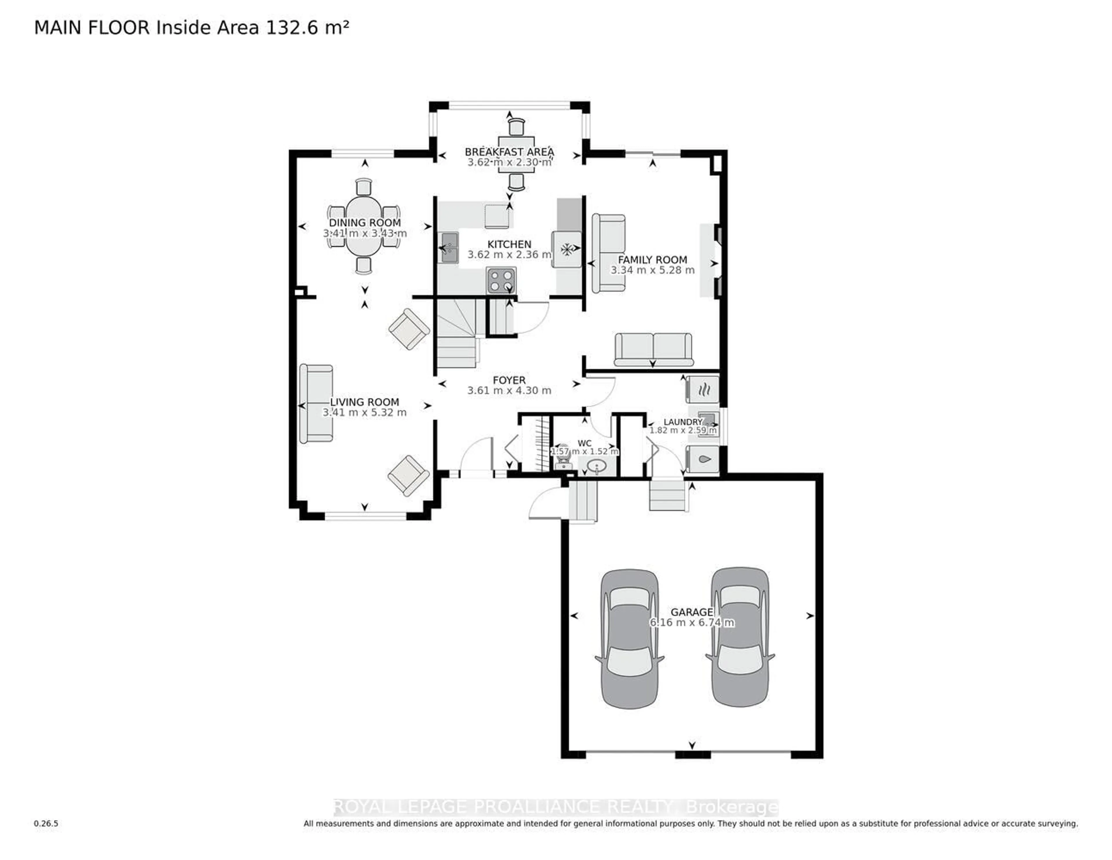 Floor plan for 261 Col Douglas Cres Cres, Brockville Ontario K6V 6V8