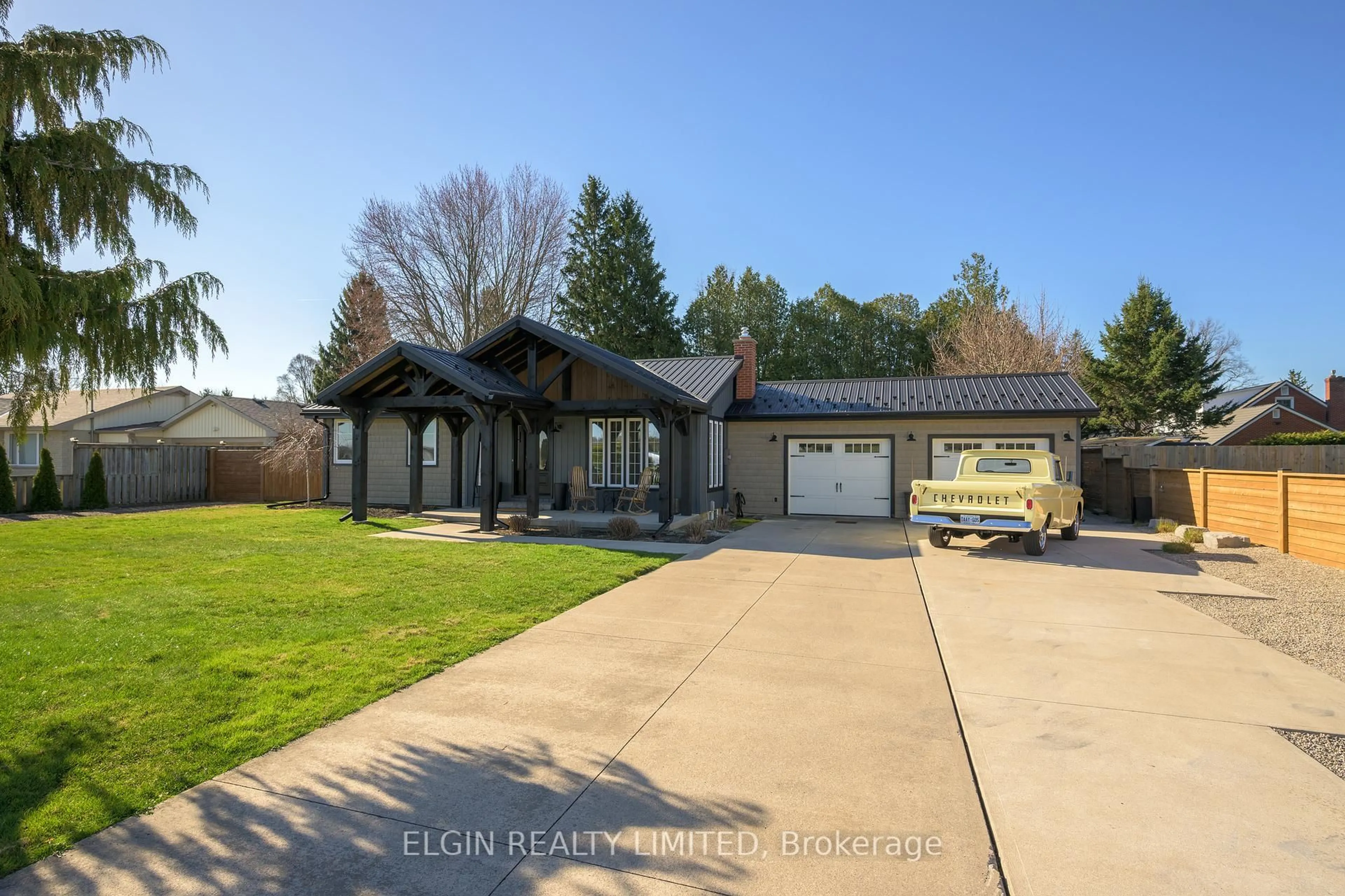 A pic from outside/outdoor area/front of a property/back of a property/a pic from drone, water/lake/river/ocean view for 42641 Southdale Line, Central Elgin Ontario N5R 1C1