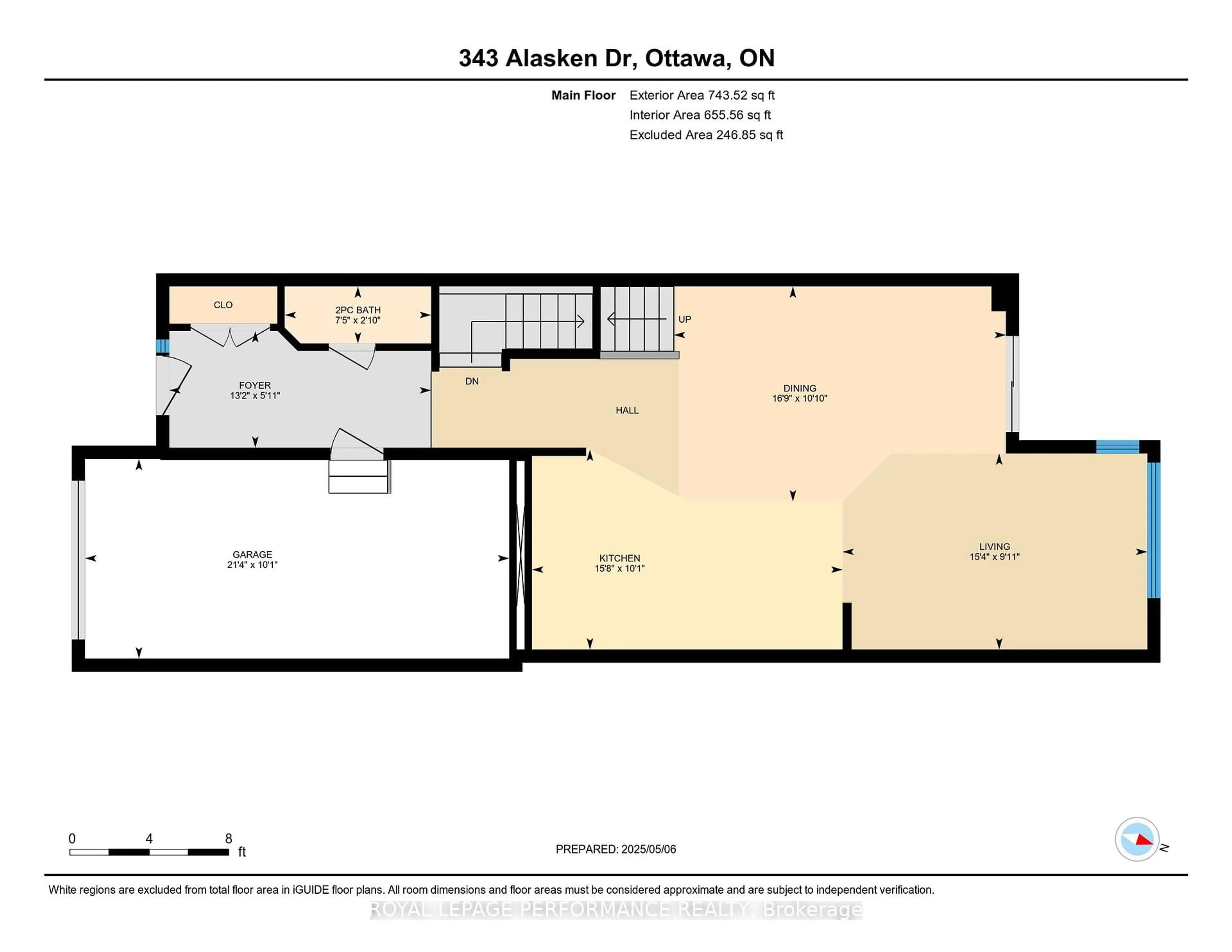 Floor plan for 343 Alasken Dr, Ottawa Ontario K1T 0A5