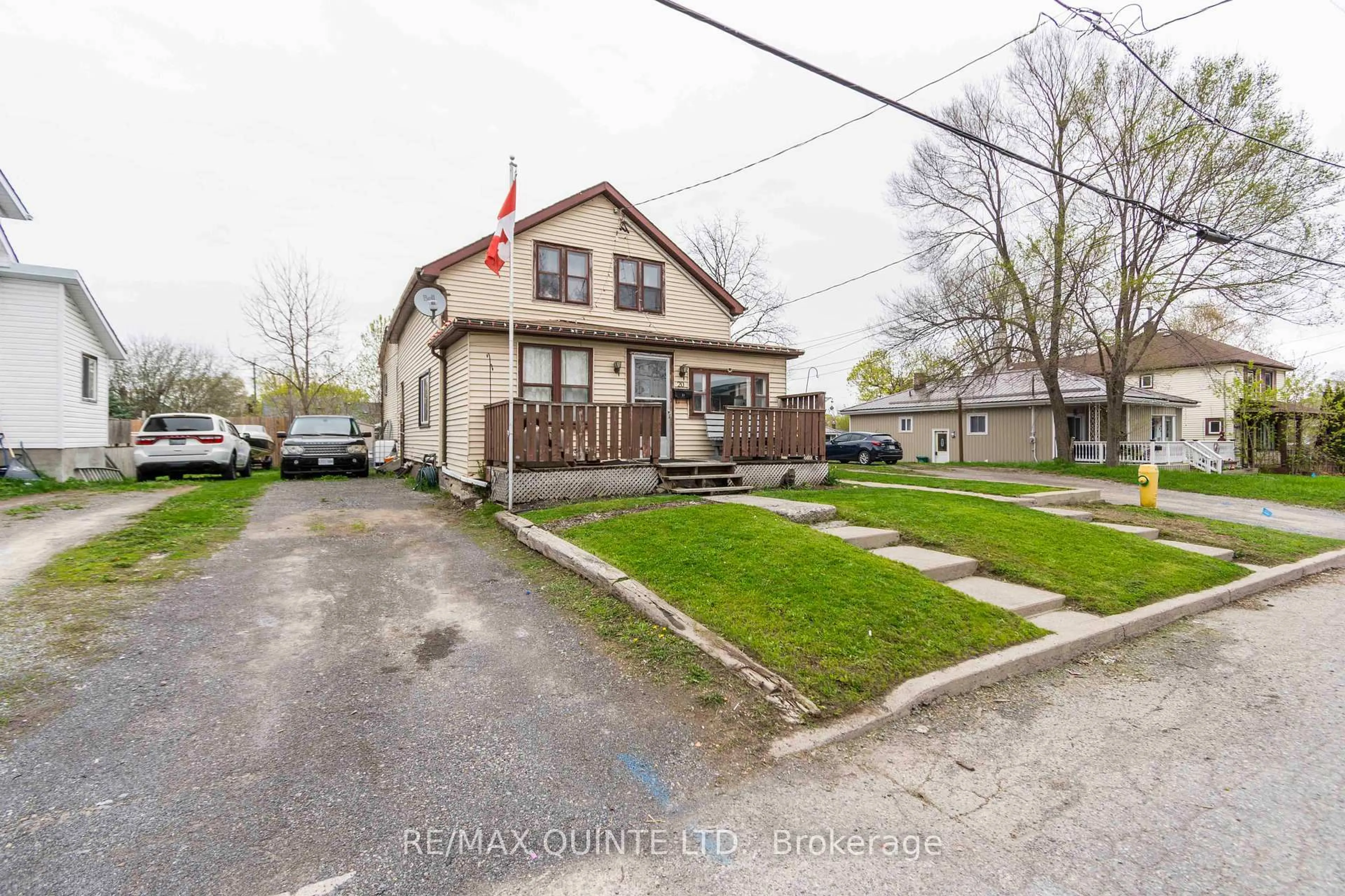 A pic from outside/outdoor area/front of a property/back of a property/a pic from drone, street for 20 Mccann St, Quinte West Ontario K8V 1W1