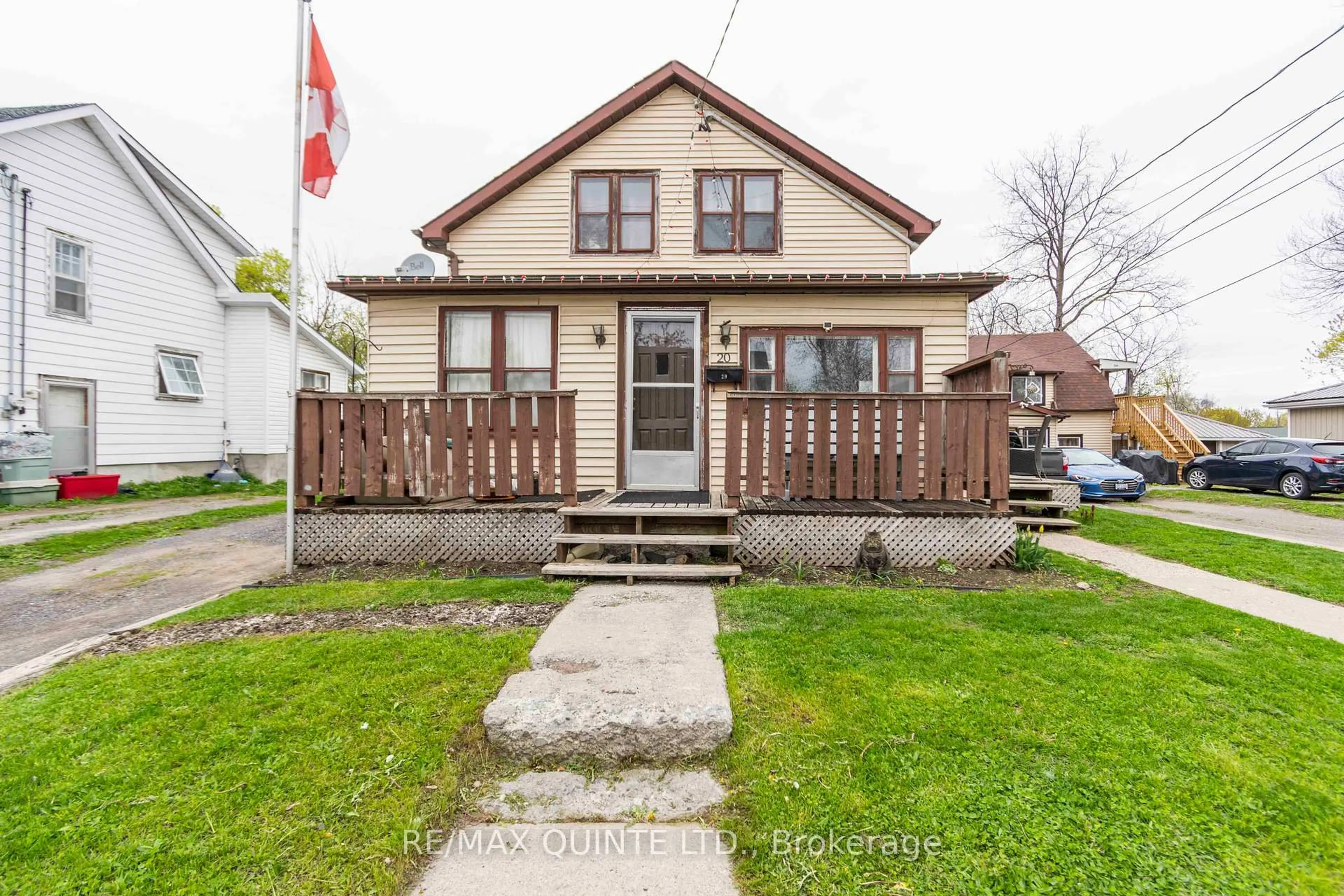 A pic from outside/outdoor area/front of a property/back of a property/a pic from drone, street for 20 Mccann St, Quinte West Ontario K8V 1W1