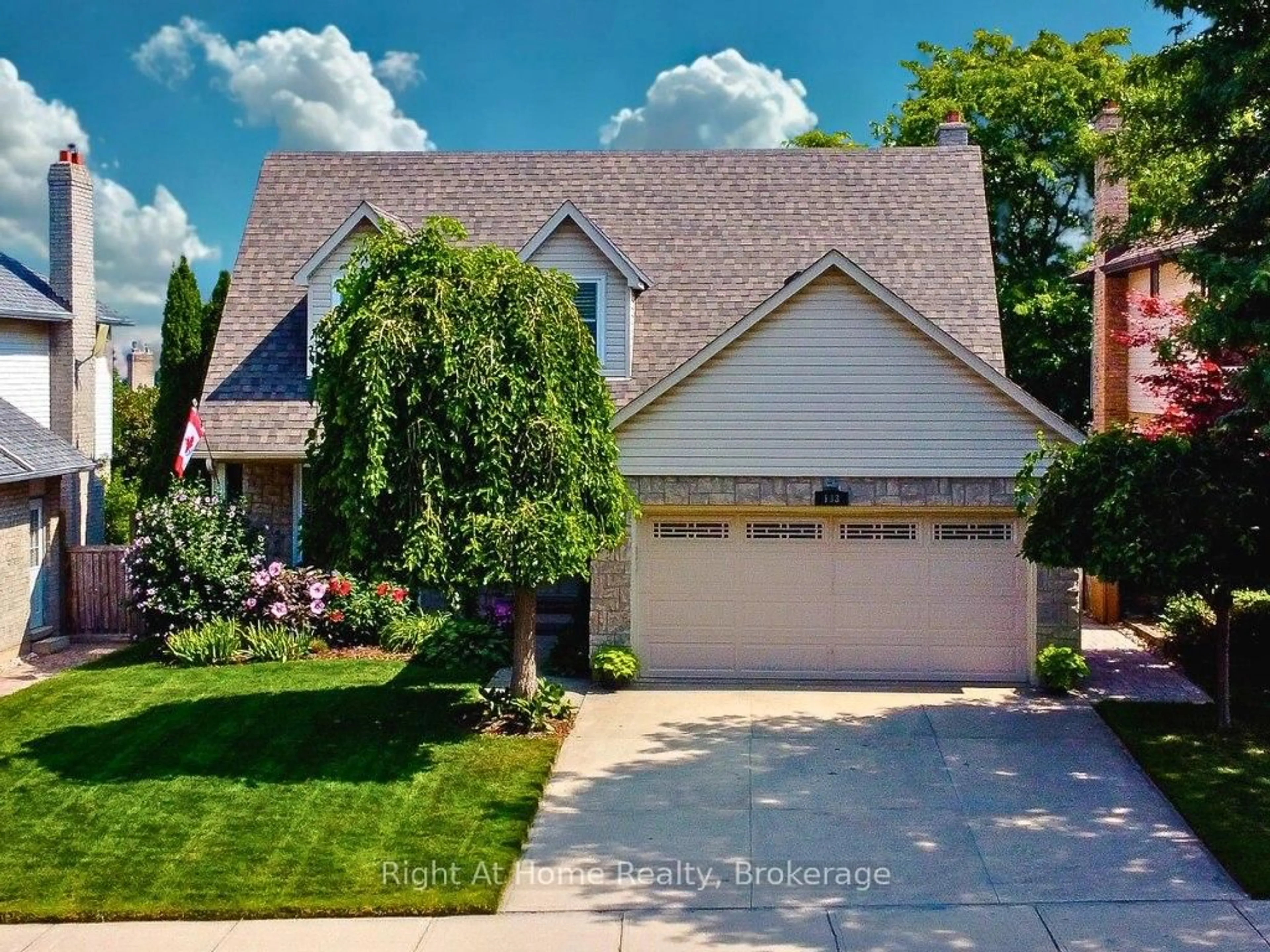 Home with brick exterior material, street for 133 Lavender Dr, Hamilton Ontario L9K 1B6