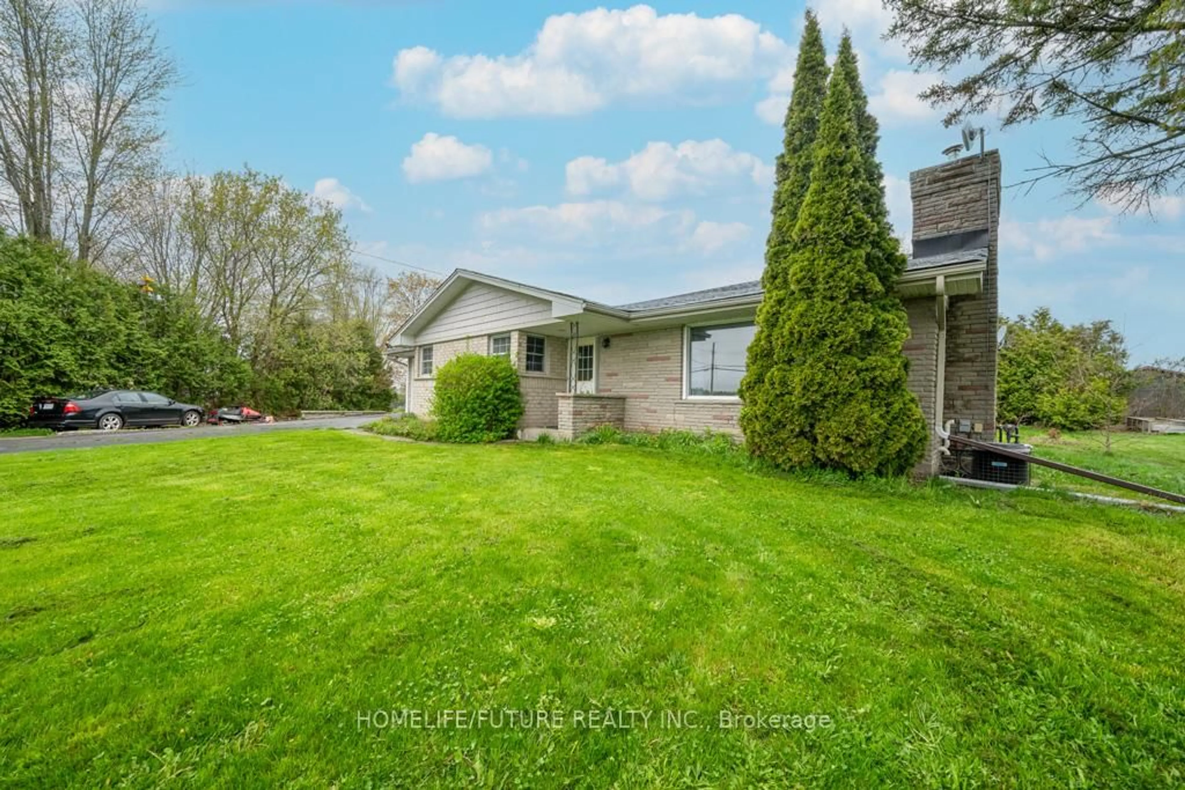 A pic from outside/outdoor area/front of a property/back of a property/a pic from drone, unknown for 4045 Hwy 35 N/A, Kawartha Lakes Ontario K0M 1G0