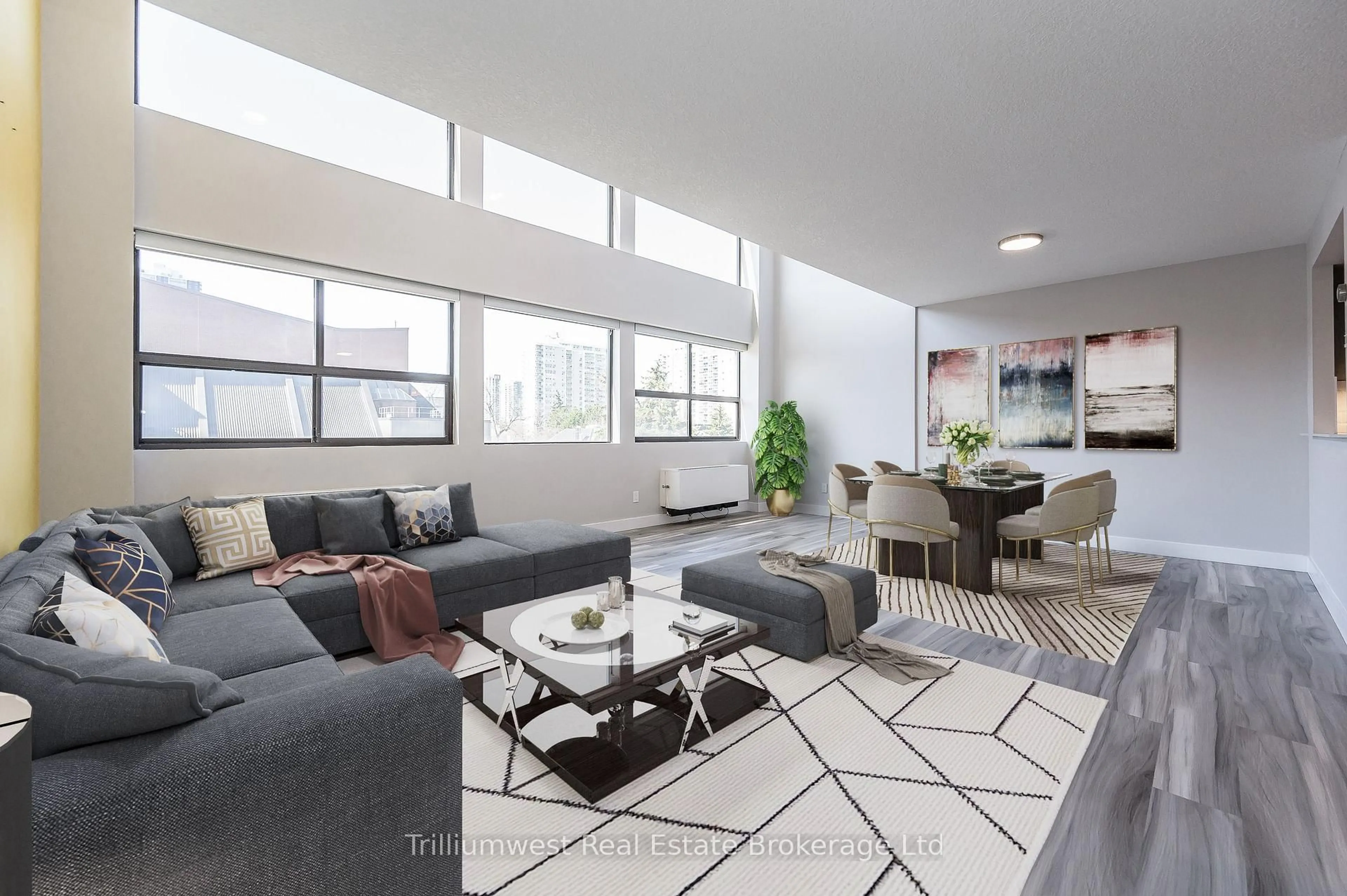 Living room with furniture, unknown for 20 Ellen St #401, Kitchener Ontario N2H 6R7