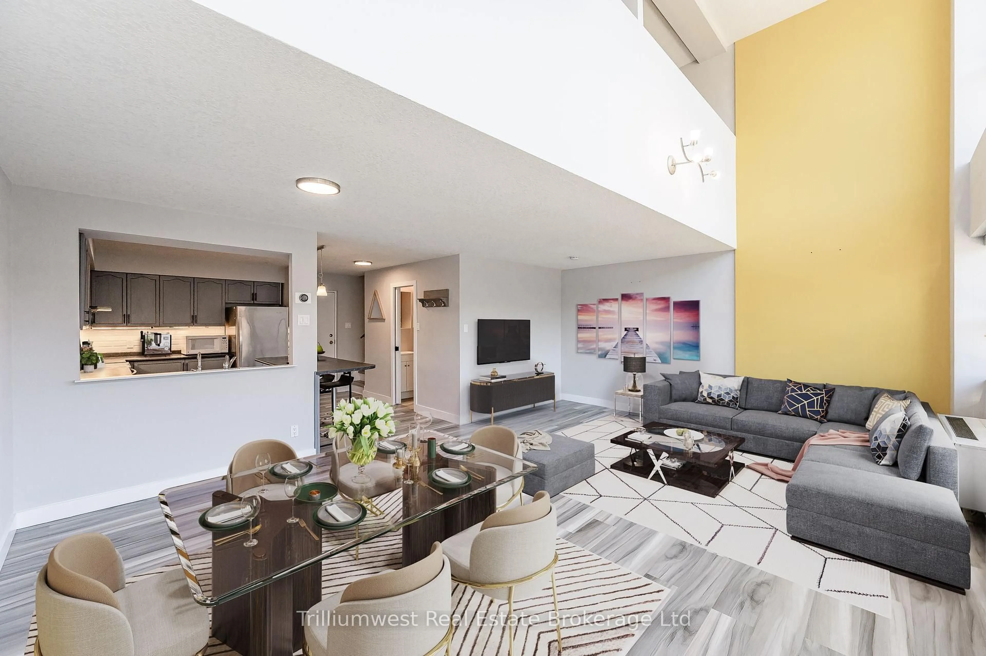 Living room with furniture, unknown for 20 Ellen St #401, Kitchener Ontario N2H 6R7