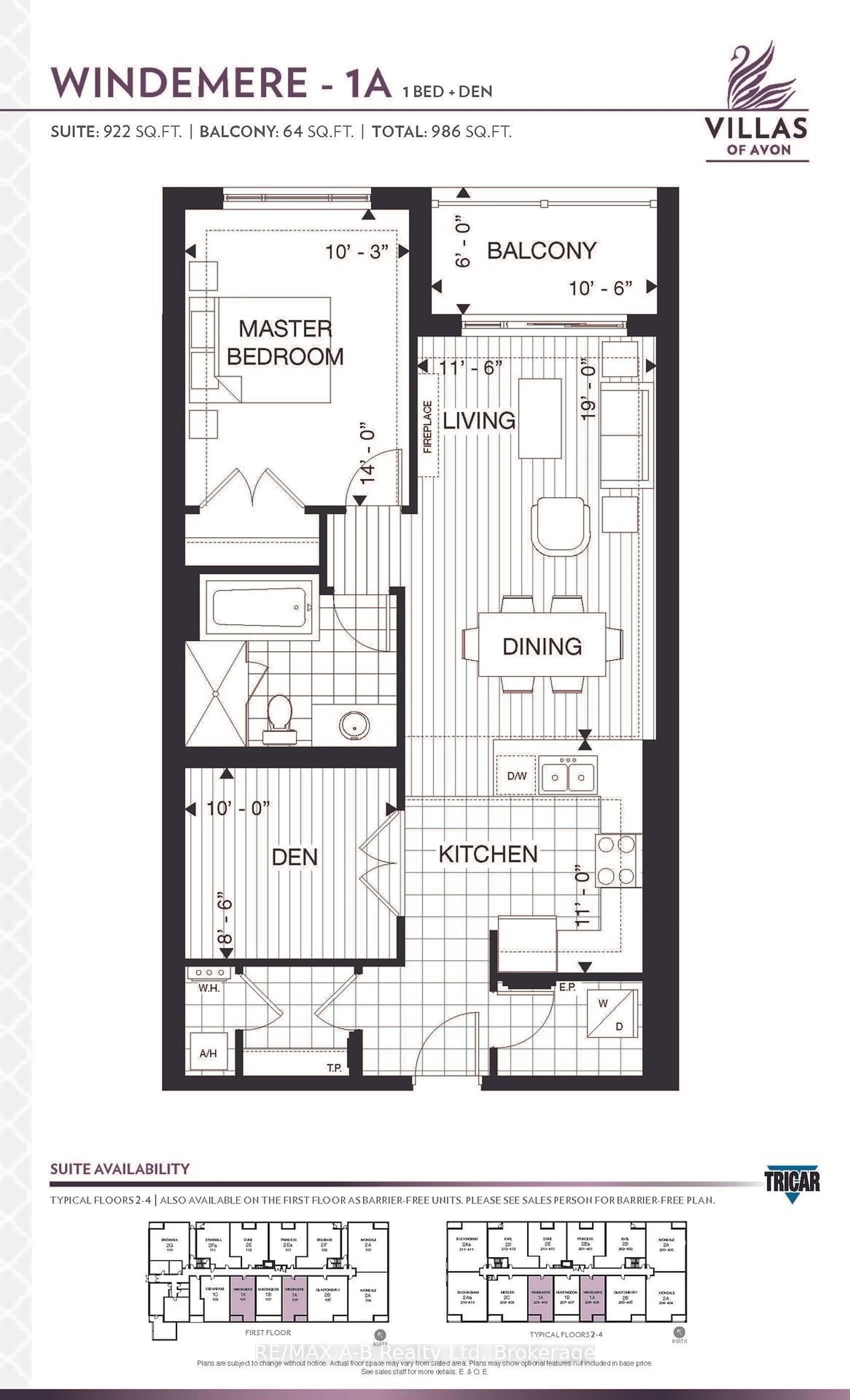 Floor plan for 255 John St #206, Stratford Ontario N5A 0G7