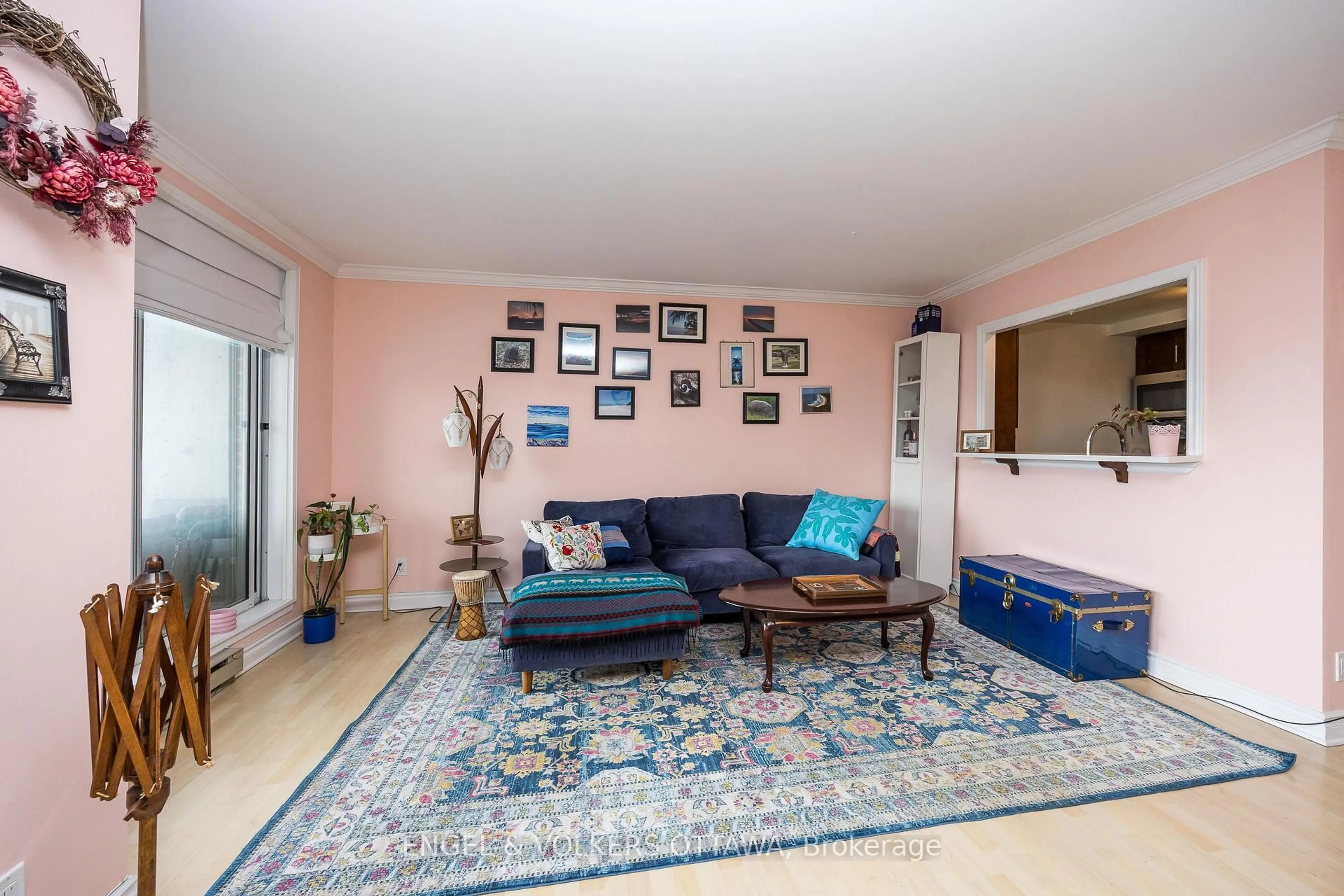Living room with furniture, unknown for 45 Holland Ave #607, Ottawa Ontario K1Y 4S3